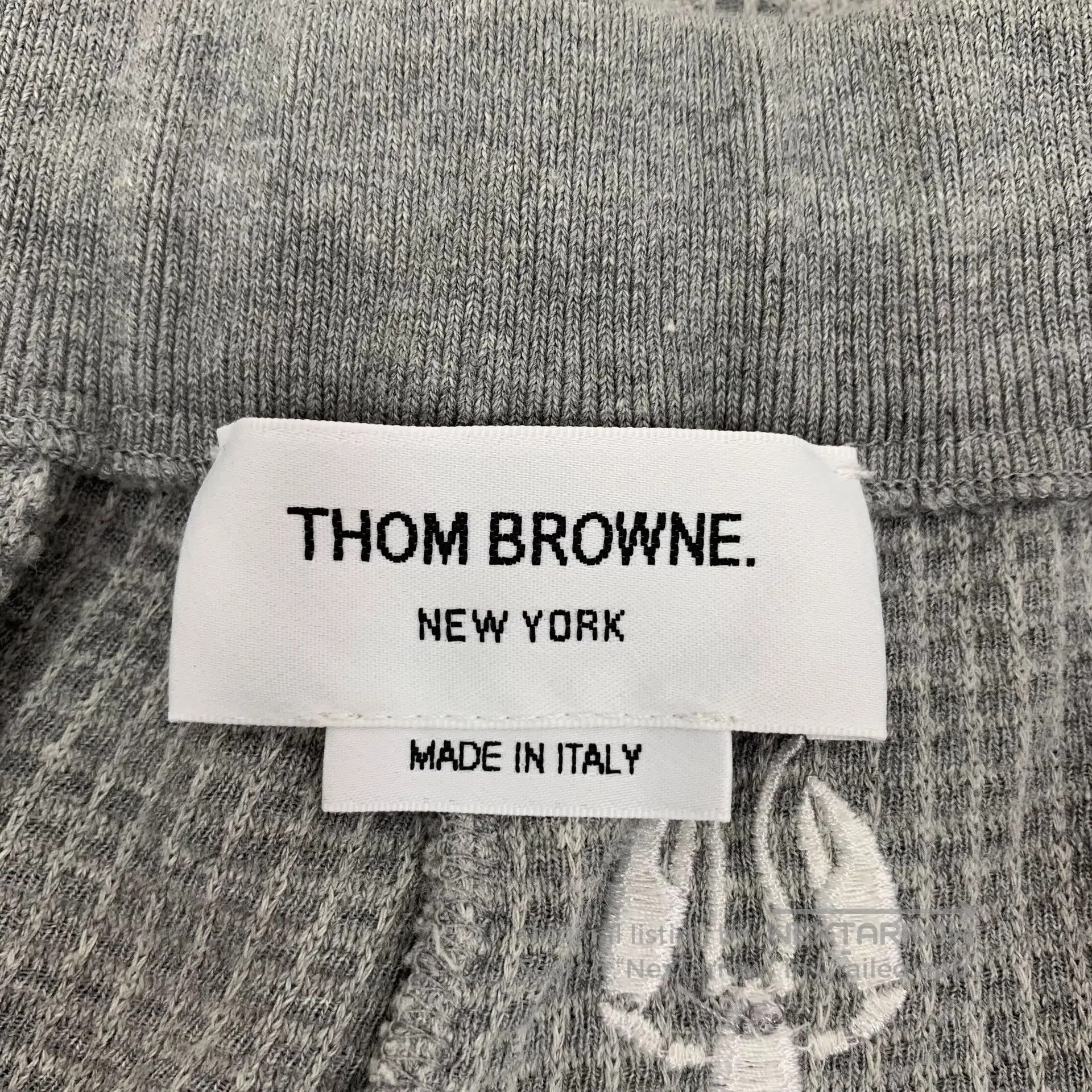 Thom Browne Thom Browne size L Grey lobster all-over print cotton draw Size US 27 - 6 Thumbnail