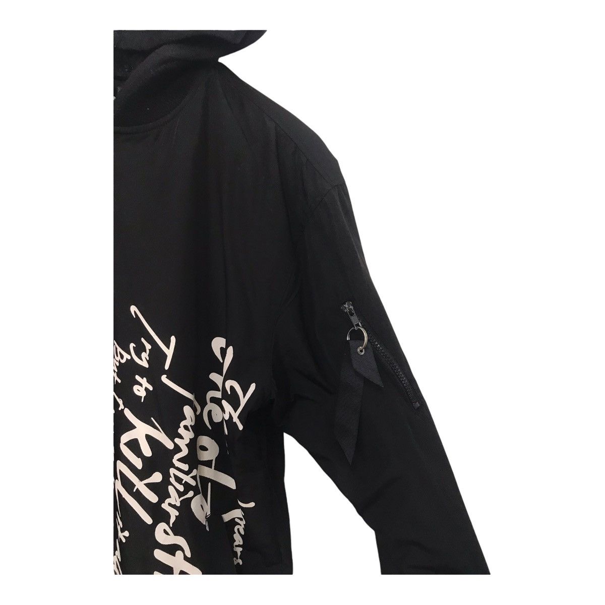 If Six Was Nine × In The Attic × Japanese Brand In The Attic Print Writing Black Jacket Size US M / EU 48-50 / 2 - 6 Thumbnail