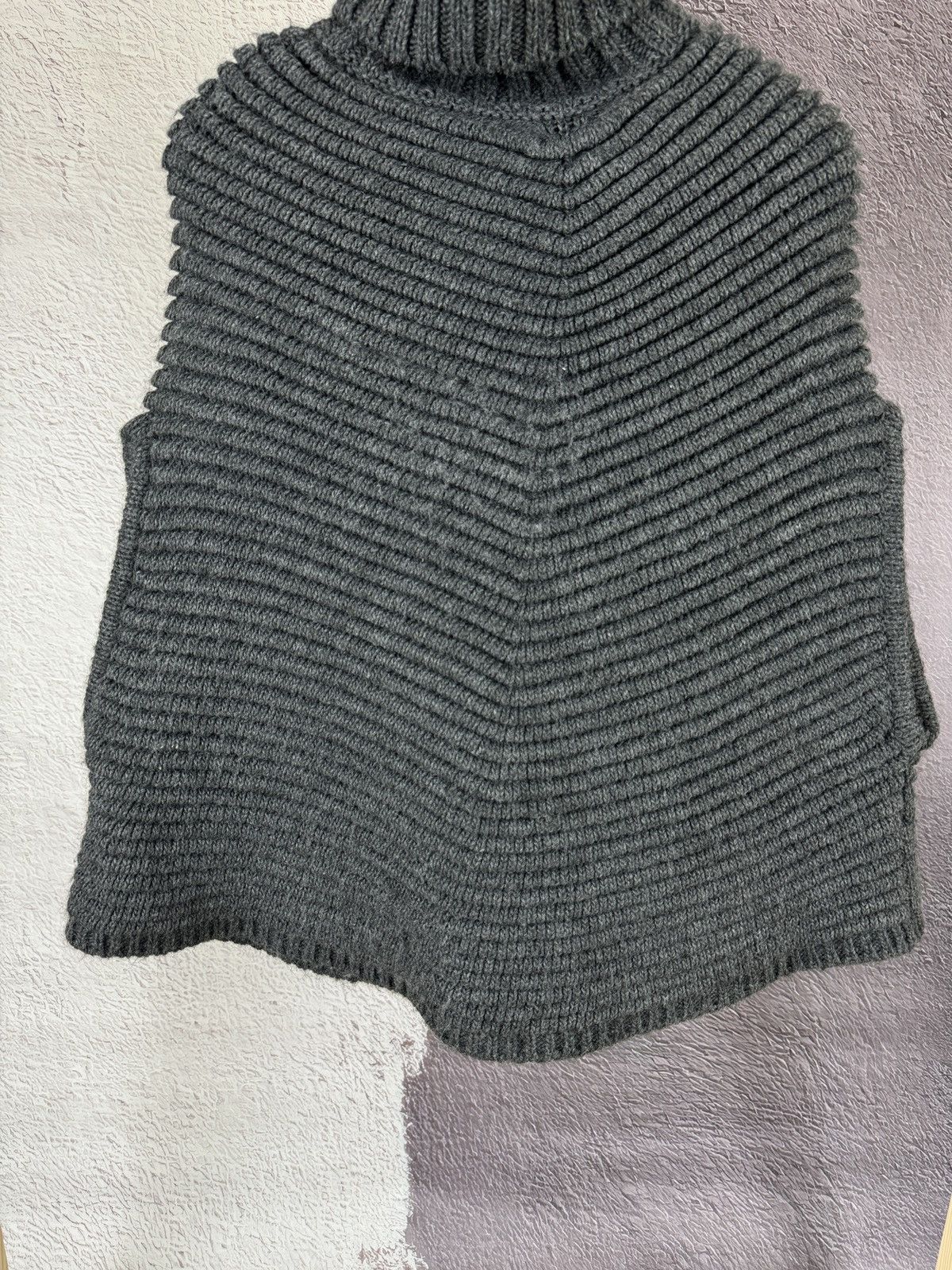 Diesel Diesel avant garde vintage grey turtleneck poncho sweater Size S / US 4 / IT 40 - 6 Thumbnail