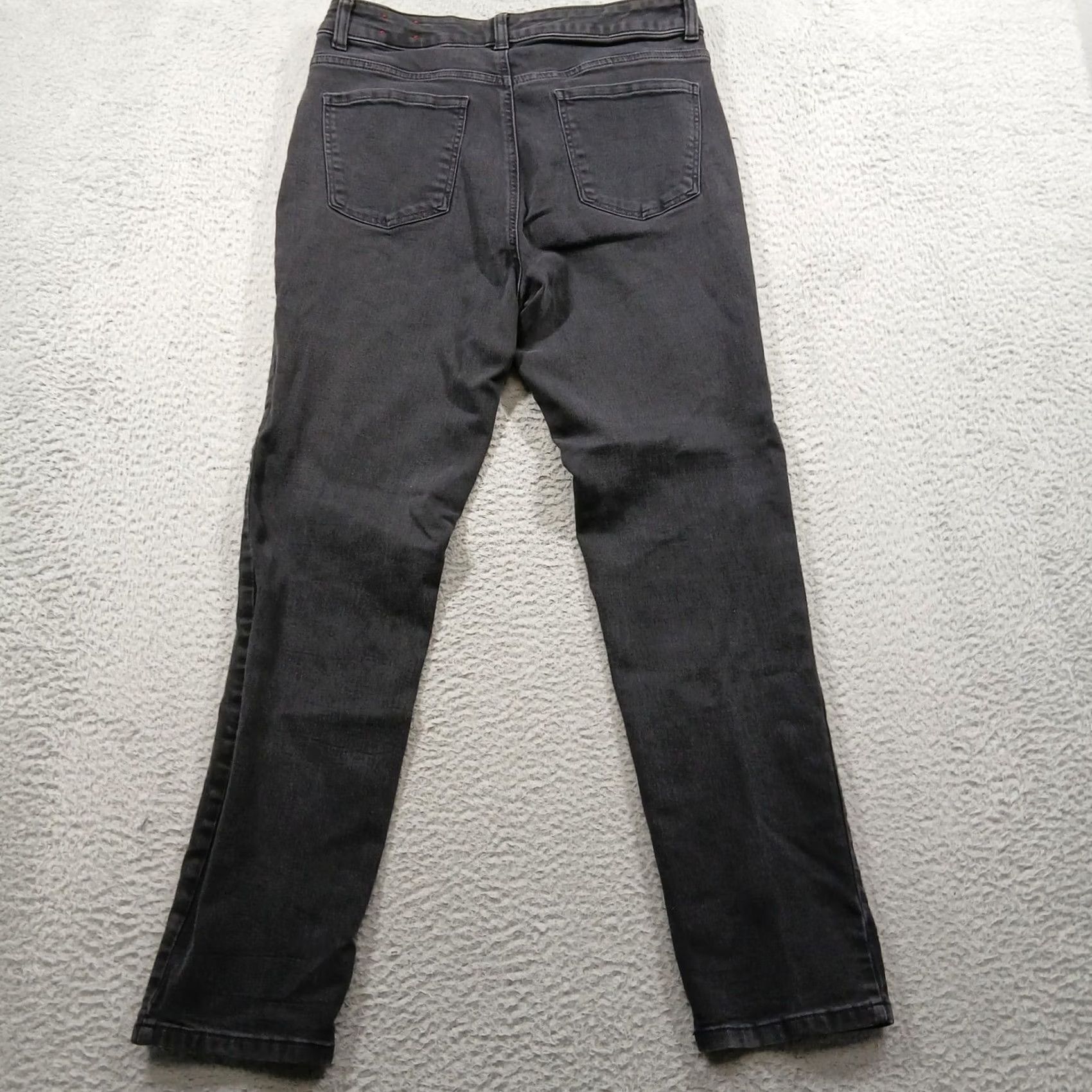 Talbots Talbots Simply Flattering Collection Curvy Straight Leg Jeans Women's 10 Black Size 32" / US 10 / IT 46 - 3 Thumbnail