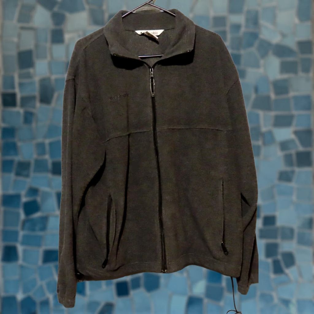 Vintage Columbia Jacket Mens L Full Zip Dark Gray Fleece Size US L / EU 52-54 / 3 - 1 Thumbnail