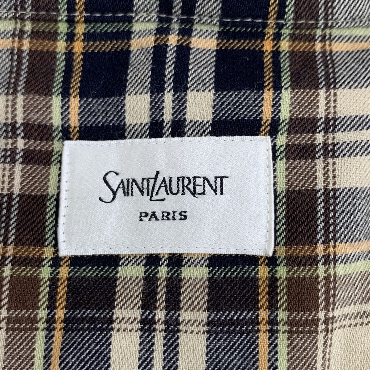 Yves Saint Laurent Yves Saint Laurent Plaid Bow Tie Long Sleeve Shirt K26WX Size M / US 6-8 / IT 42-44 - 5 Thumbnail