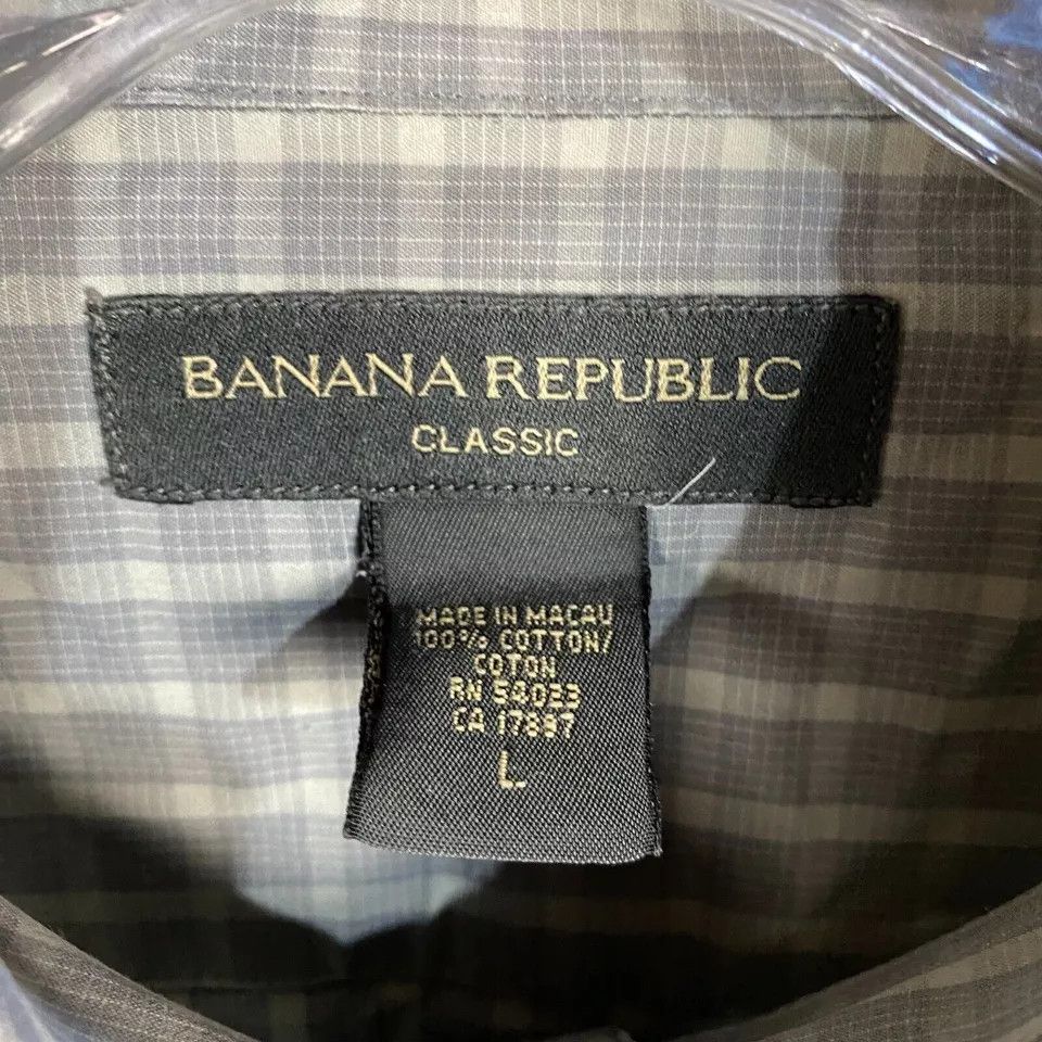 Banana Republic Banana Republic Button Up Shirt Men's Large Classic Plaid Size US L / EU 52-54 / 3 - 3 Thumbnail