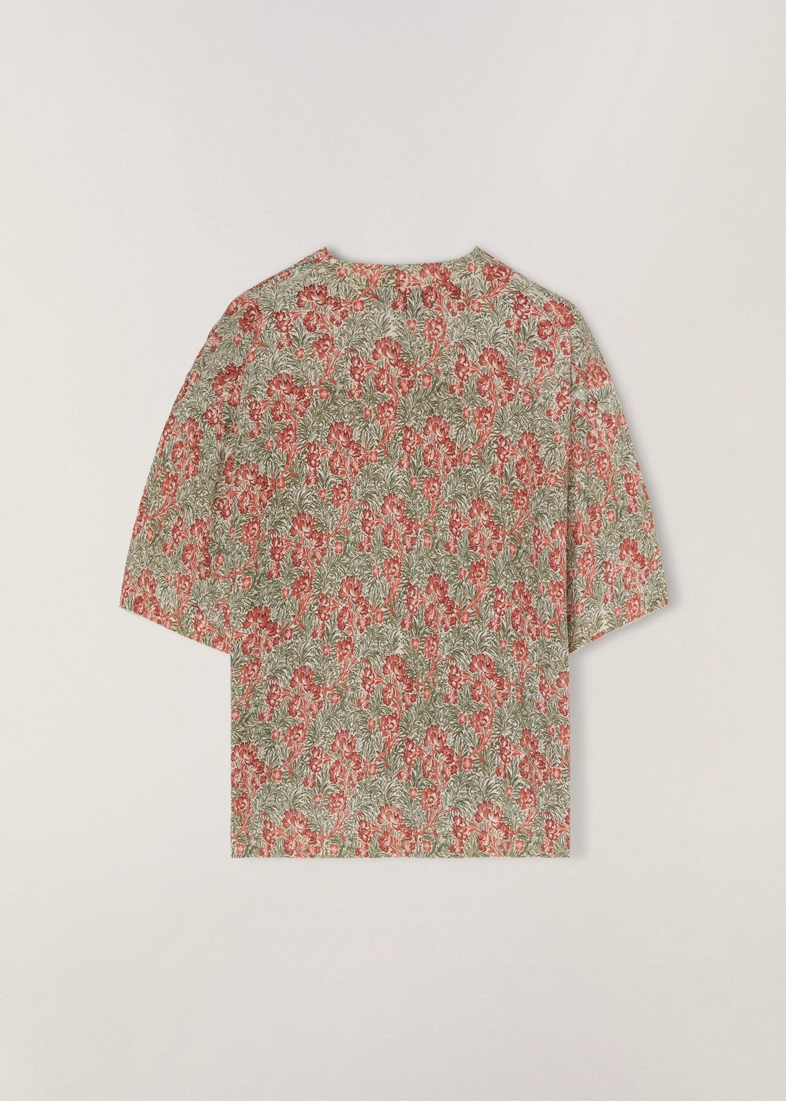 Loro Piana o1srvl11e0424 T- Shirt in Olive & Red Size M / US 6-8 / IT 42-44 - 5 Thumbnail