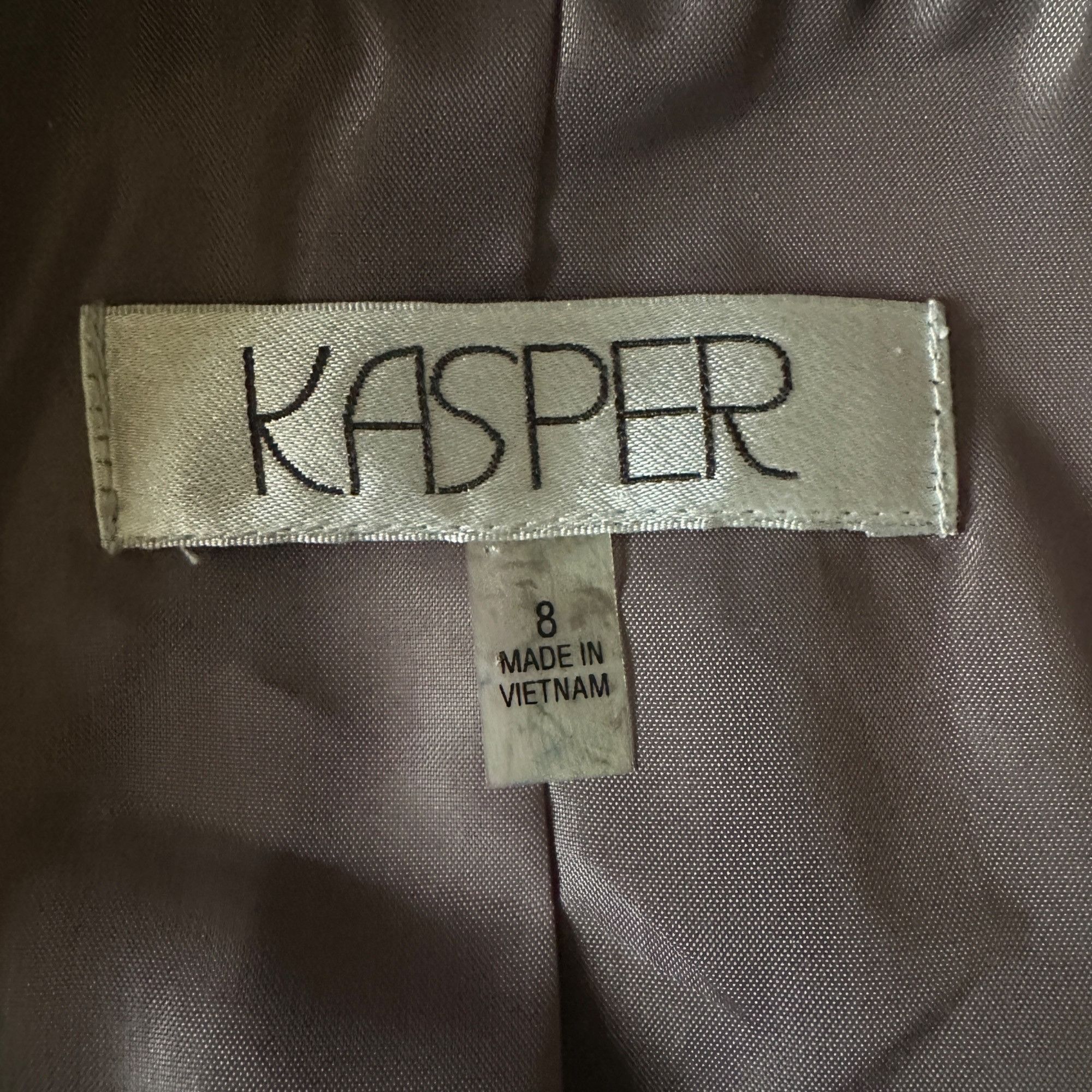 Kasper Kasper Gray & Lavender Floral Brocade Dress & Jacket Set Siz Size M / US 6-8 / IT 42-44 - 9 Thumbnail