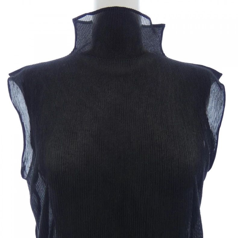 Issey Miyake Issey Miyake size:3 Black mainline pleated sleeveless top Size S / US 4 / IT 40 - 3 Thumbnail