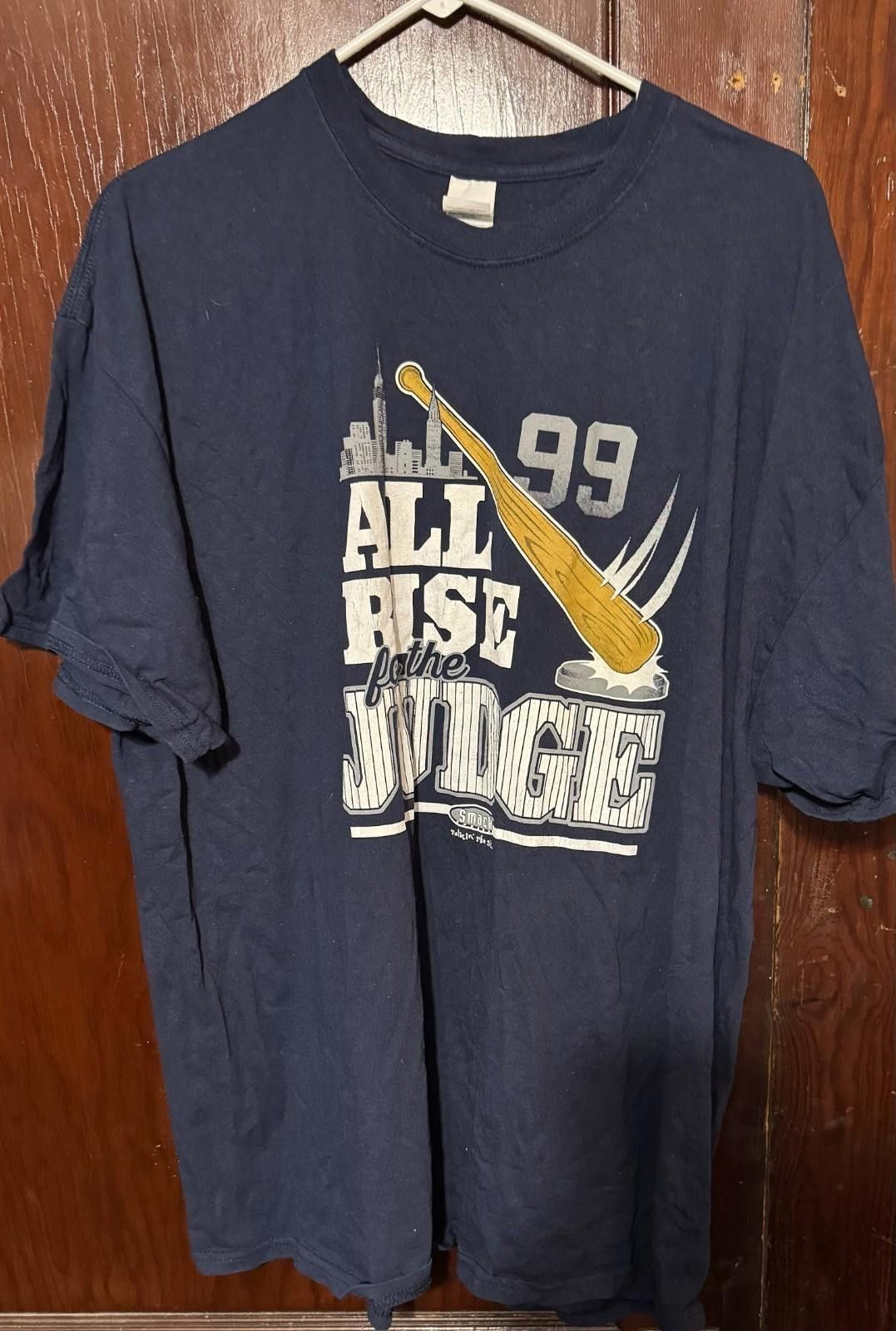 Nike Aaron Judge All Rise Baseball Short Sleeve Tee Mens XXL Blue Size ONE SIZE - 1 Thumbnail