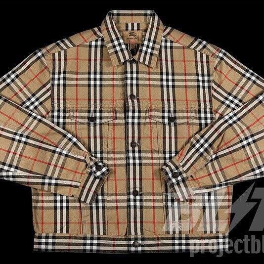 Rainbow Supreme Flannels SS22 SUPREME X BURBERRY DENIM TRUCKER