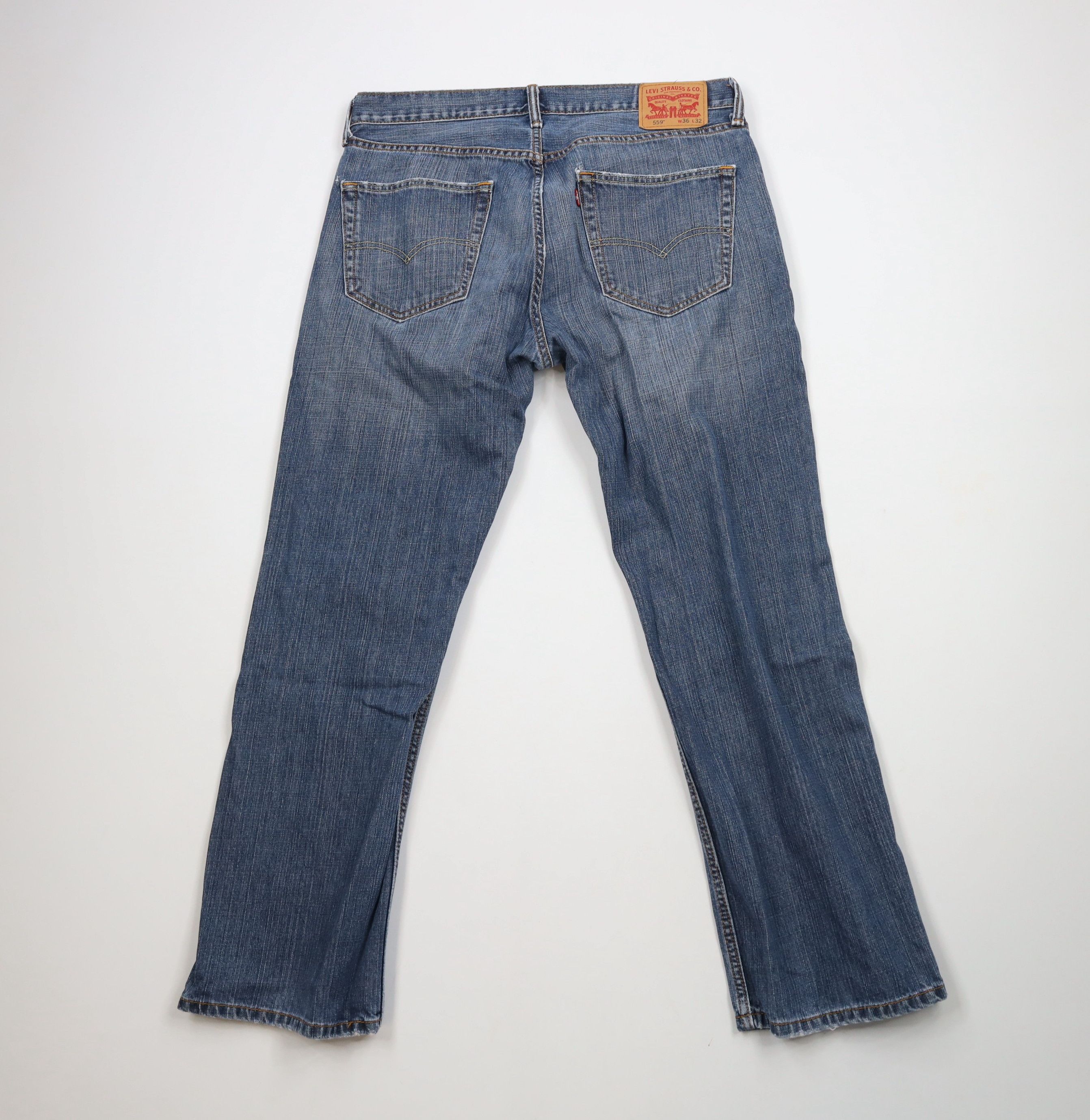 Levi's × Vintage Vintage Y2K Levis 569 Relaxed Straight Leg Denim Jeans Blue Size US 36 / EU 52 - 11 Thumbnail