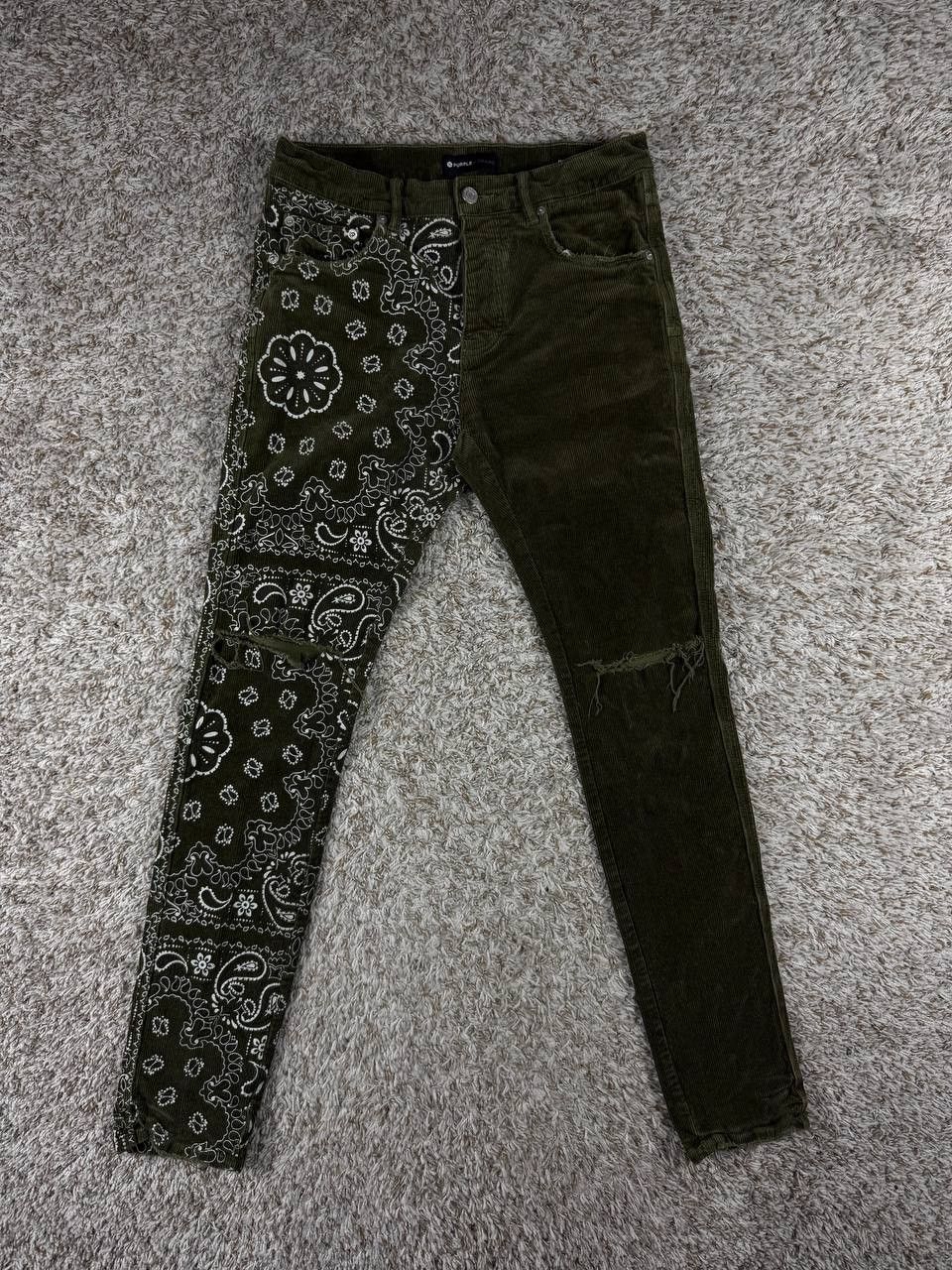 Purple Brand Purple Brand Bandana Print Corduroy Pants Size US 30 / EU 46 - 1 Thumbnail