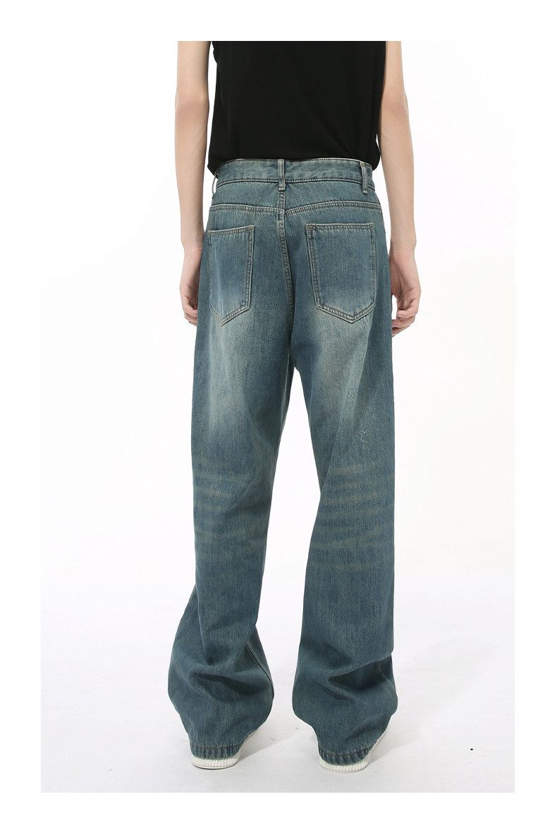 Japanese Brand Men's Japanese retro vibe style straight leg wide-leg jeans Size US 32 / EU 48 - 4 Thumbnail
