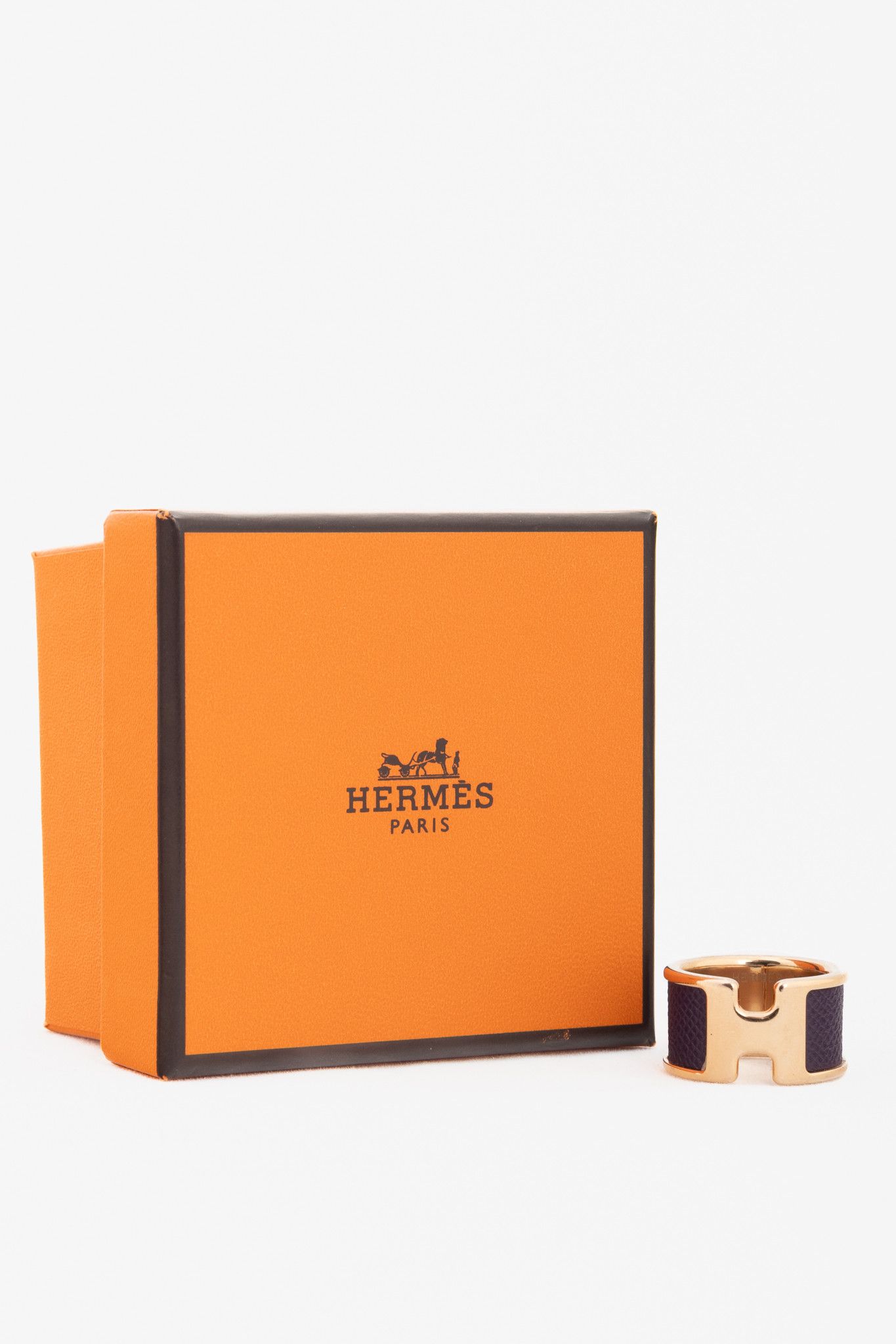 Hermes Hermes Olympe Large Model Cassis Madame Calfskin GHW Ring Size ONE SIZE - 4 Thumbnail