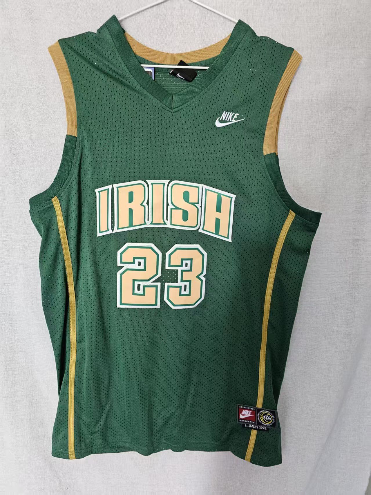 NBA Irish #23 LeBron James Jersey Green Size US XL / EU 56 / 4 - 2 Thumbnail
