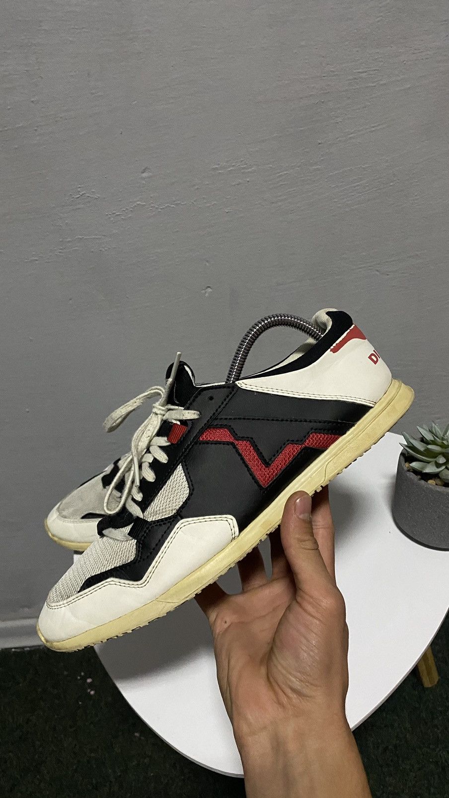 靴 Diesel square toe design leather shoes Diesel Men's Leather Upper Multicolor Casual Shoes for sale