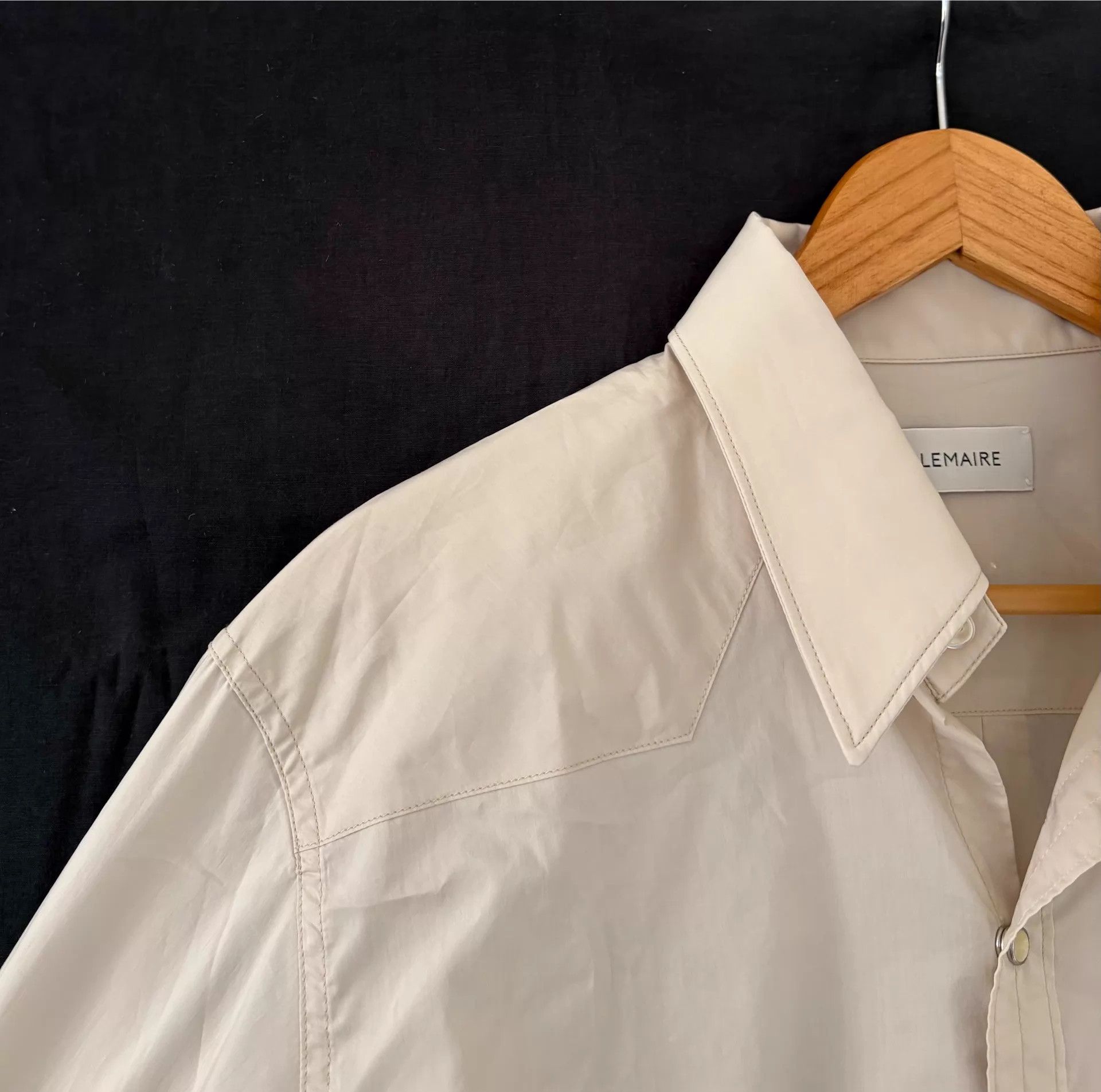 Lemaire Lemaire 22ss Men's Beige Western Shirt Size US S / EU 44-46 / 1 - 4 Thumbnail