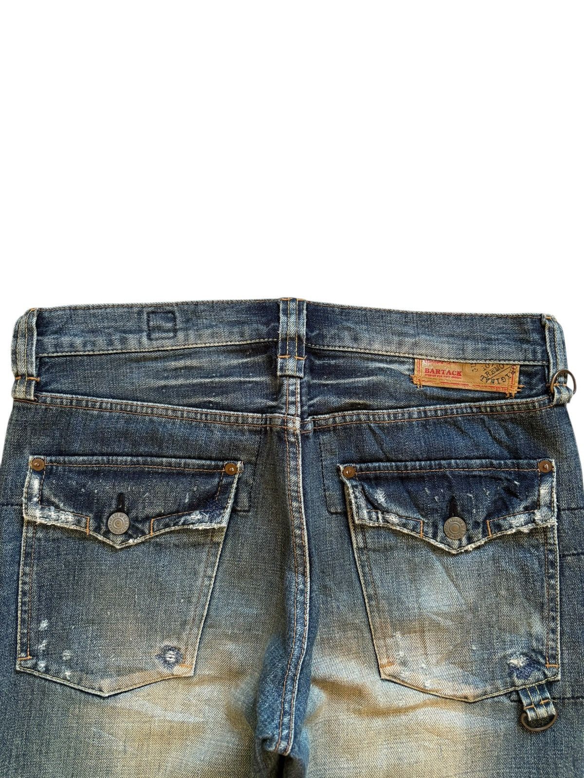Japanese Brand Vintage Japanese Brand Rusty Mud Wash Patched Loose Jeans Size US 32 / EU 48 - 8 Thumbnail