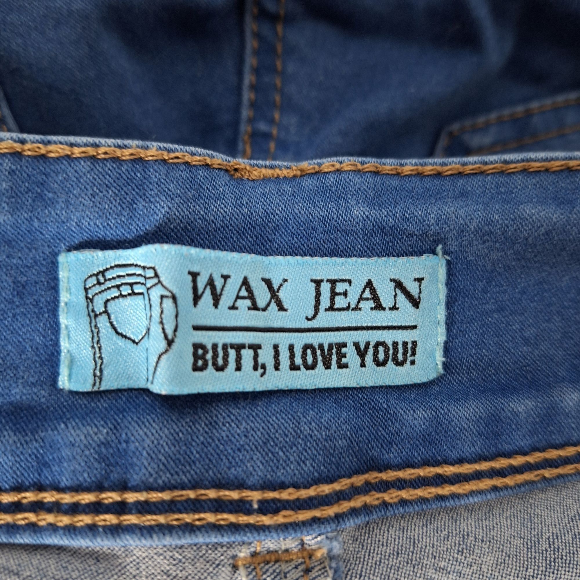Other Wax Jean Bermuda Denim Shorts High Waisted Push Up Butt I Lo Size 28" / US 6 / IT 42 - 4 Thumbnail
