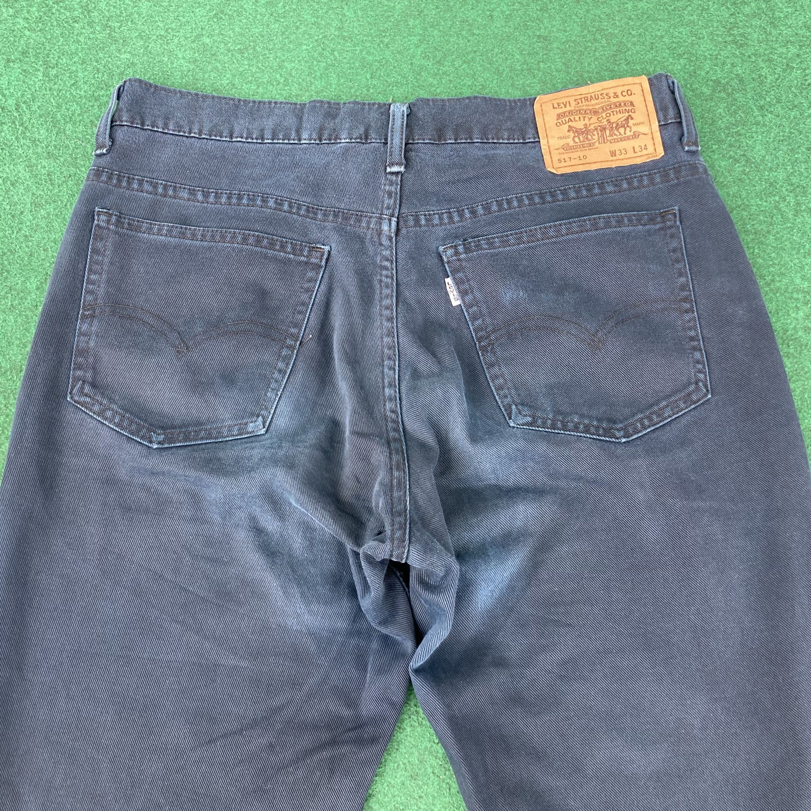 Levi's × Vintage Vtg Levis 517 Ripped Distressed Denim Bootcut Flared Jeans Size US 32 / EU 48 - 12 Thumbnail