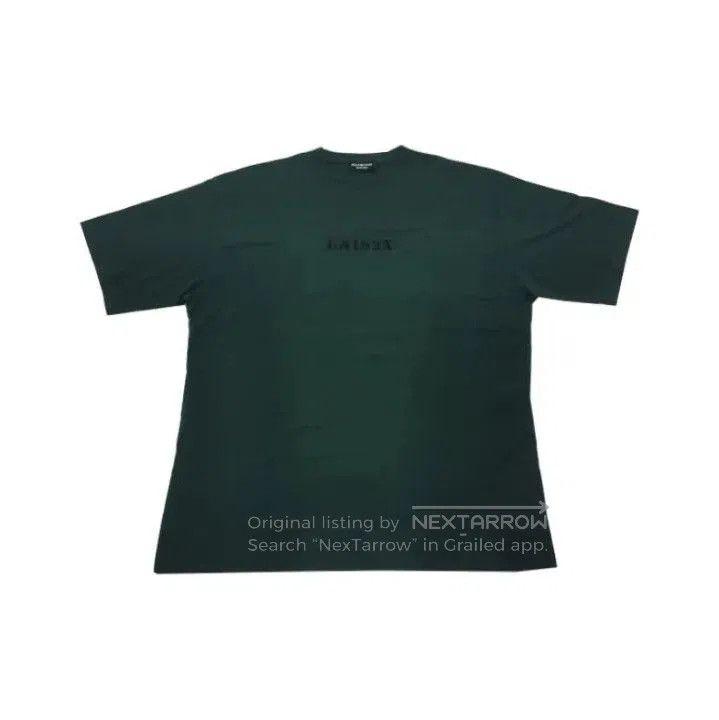 Balenciaga Balenciaga Green Logo Short Sleeve T. Size US XS / EU 42 / 0 - 1 Thumbnail
