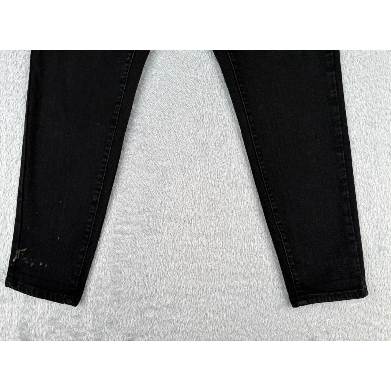 Mossimo Mossimo Women's Skinny Jeans 12 Black Denim High Rise Stretch Distressed 30x26 Fashion Size 34" / US 12 / IT 48 - 2 Thumbnail