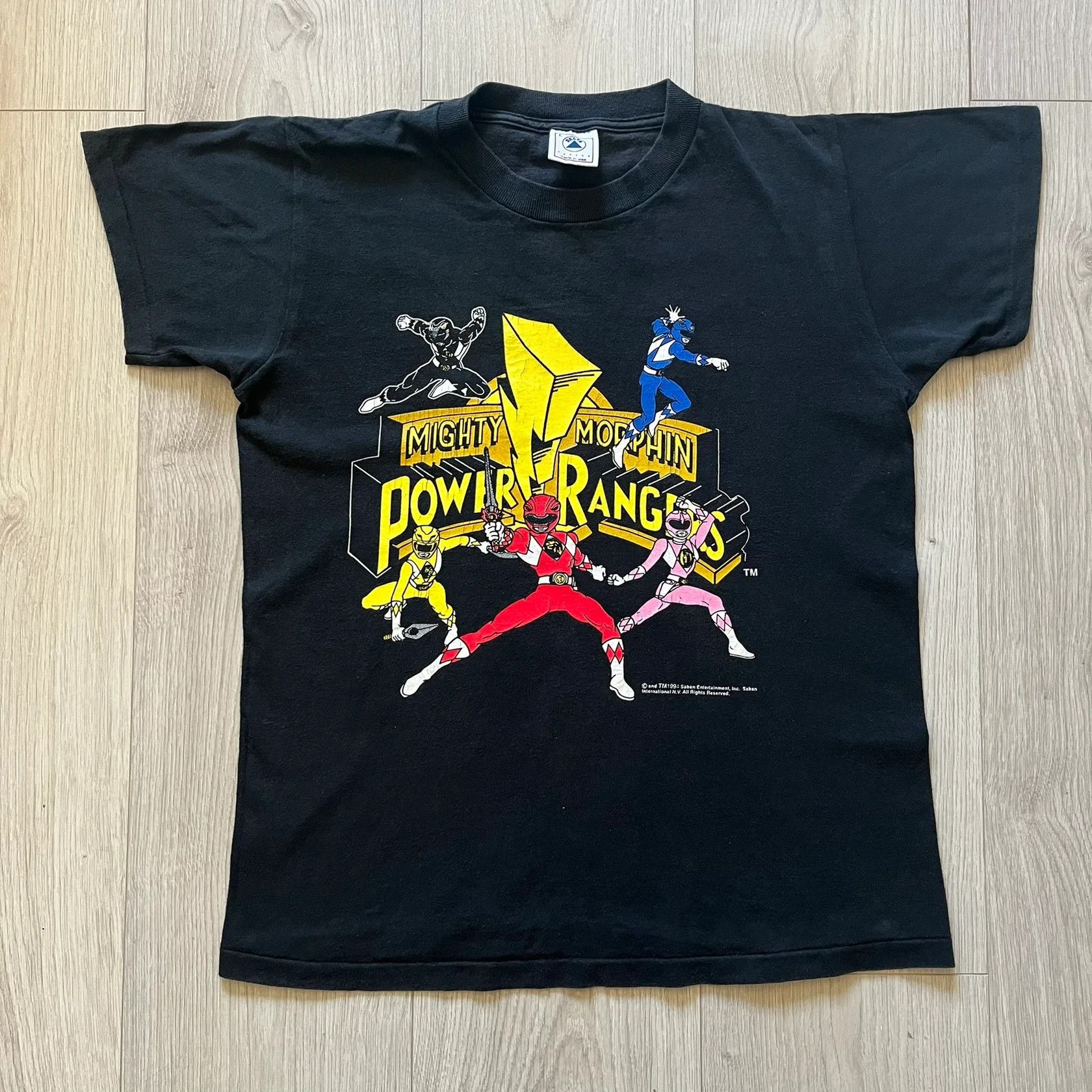 Vintage Mighty Morphin Power Rangers 1994 Tee VTG Size US L / EU 52-54 / 3 - 1 Thumbnail