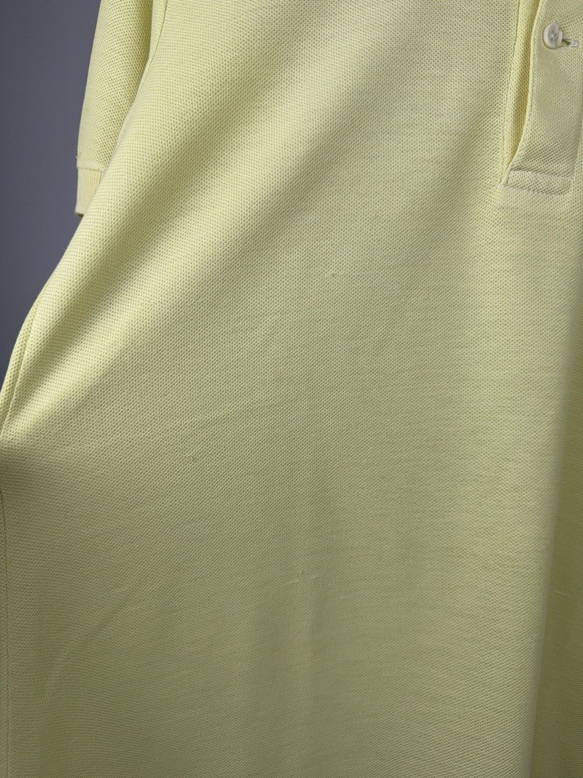 Lacoste Retro 80s Chemise Lacoste Polo Shirt Yellow Made in France Size US S / EU 44-46 / 1 - 5 Thumbnail