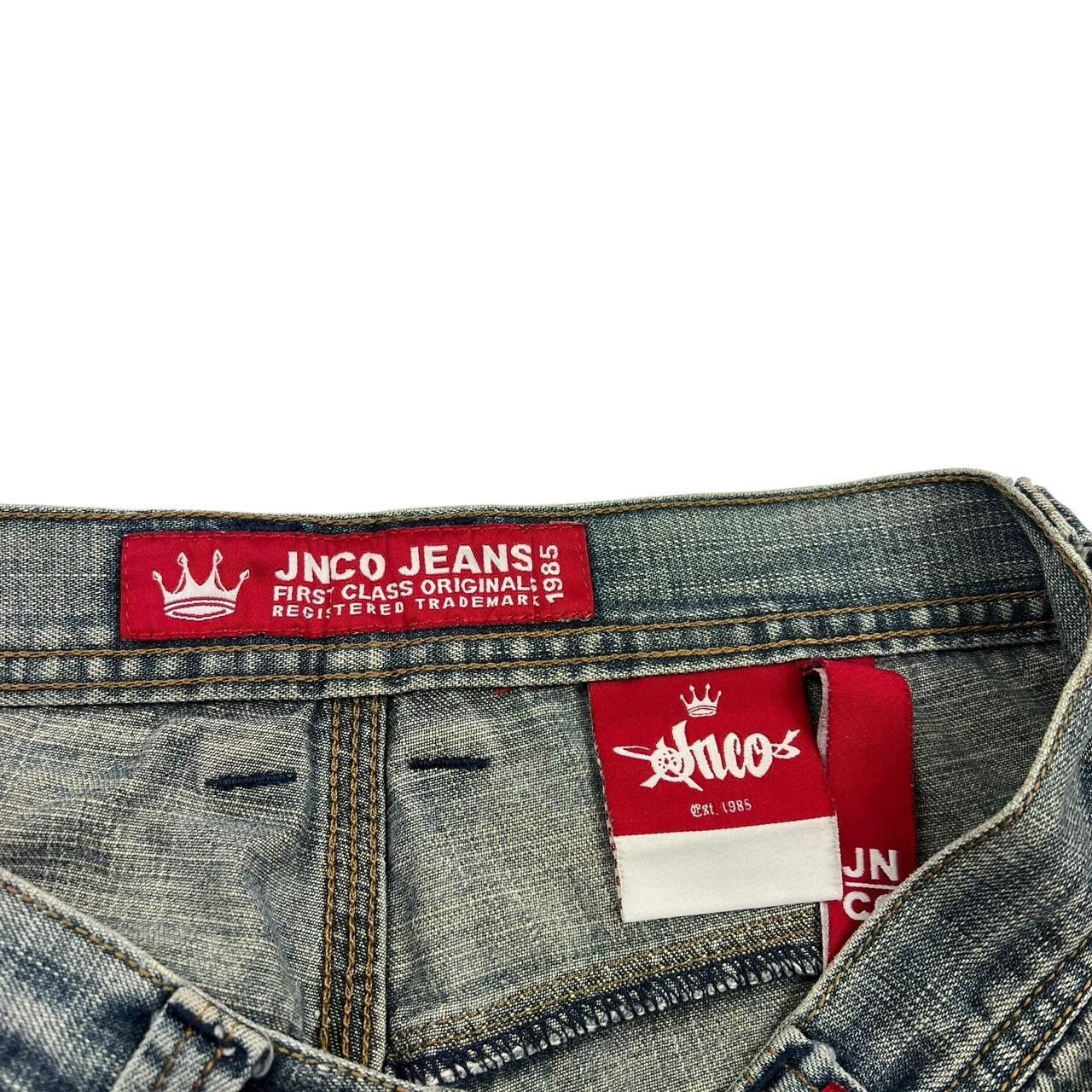 JNCO Vintage Jnco Crown Baggy Denim Shorts / Jorts - Waist: 30” Size US 30 / EU 46 - 5 Thumbnail