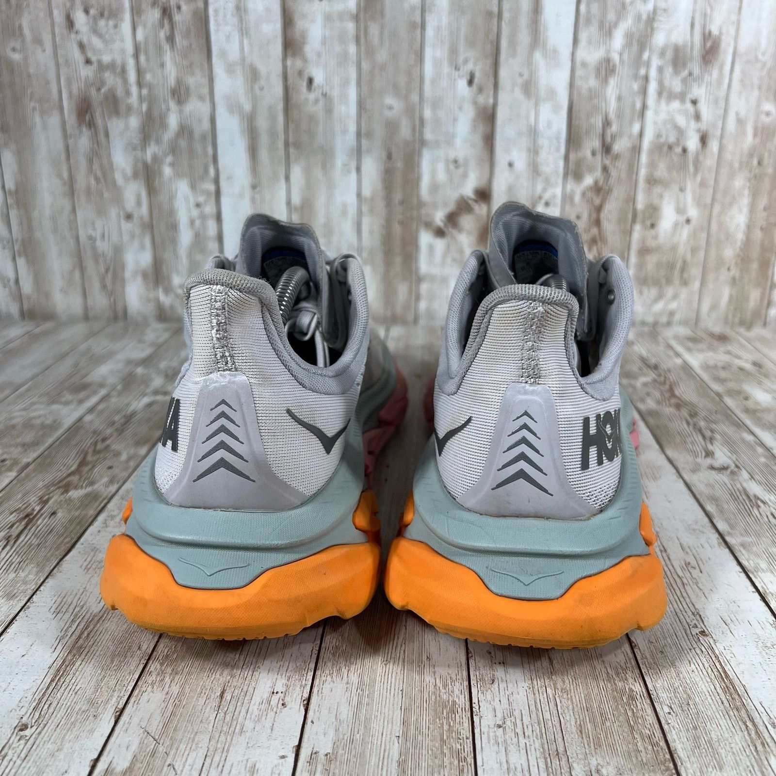 Hoka Hoka one one Clifton edge gray orange Mens 10.5 Size US 10.5 / EU 43-44 - 3 Thumbnail