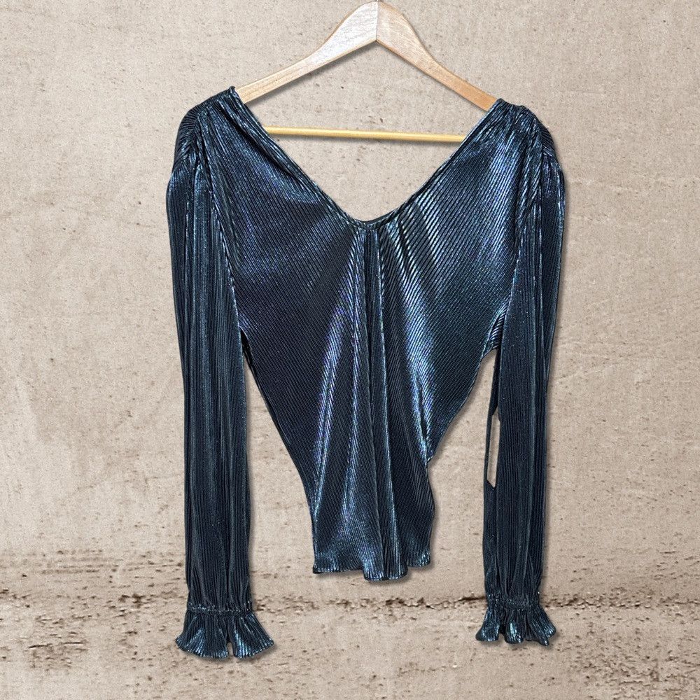 Other Another Love Metallic Blouse NWT Size M / US 6-8 / IT 42-44 - 2 Thumbnail