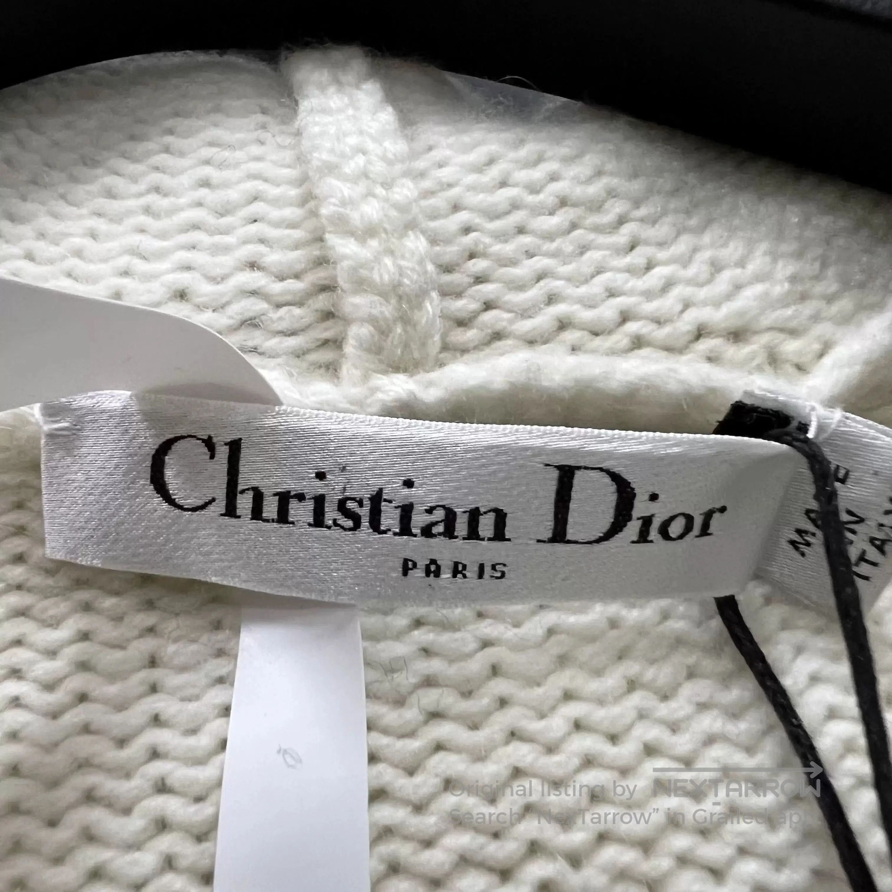 Dior Dior Colorblock Logo Cashmere Hoodie. Size XS / US 0-2 / IT 36-38 - 5 Thumbnail