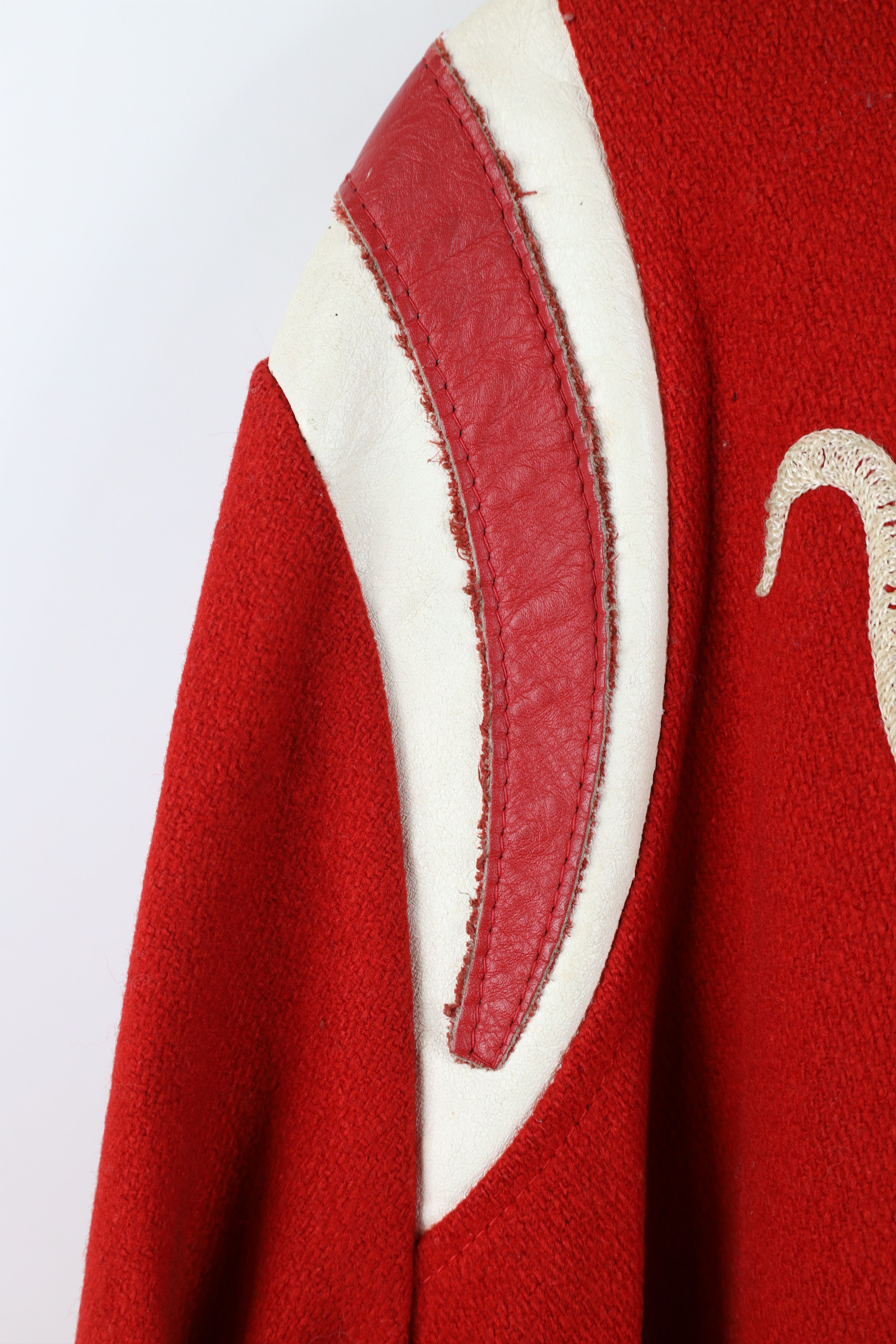 Vintage Vintage 70s Streetwear Stitch Varsity Letterman Jacket USA Size US M / EU 48-50 / 2 - 14 Thumbnail
