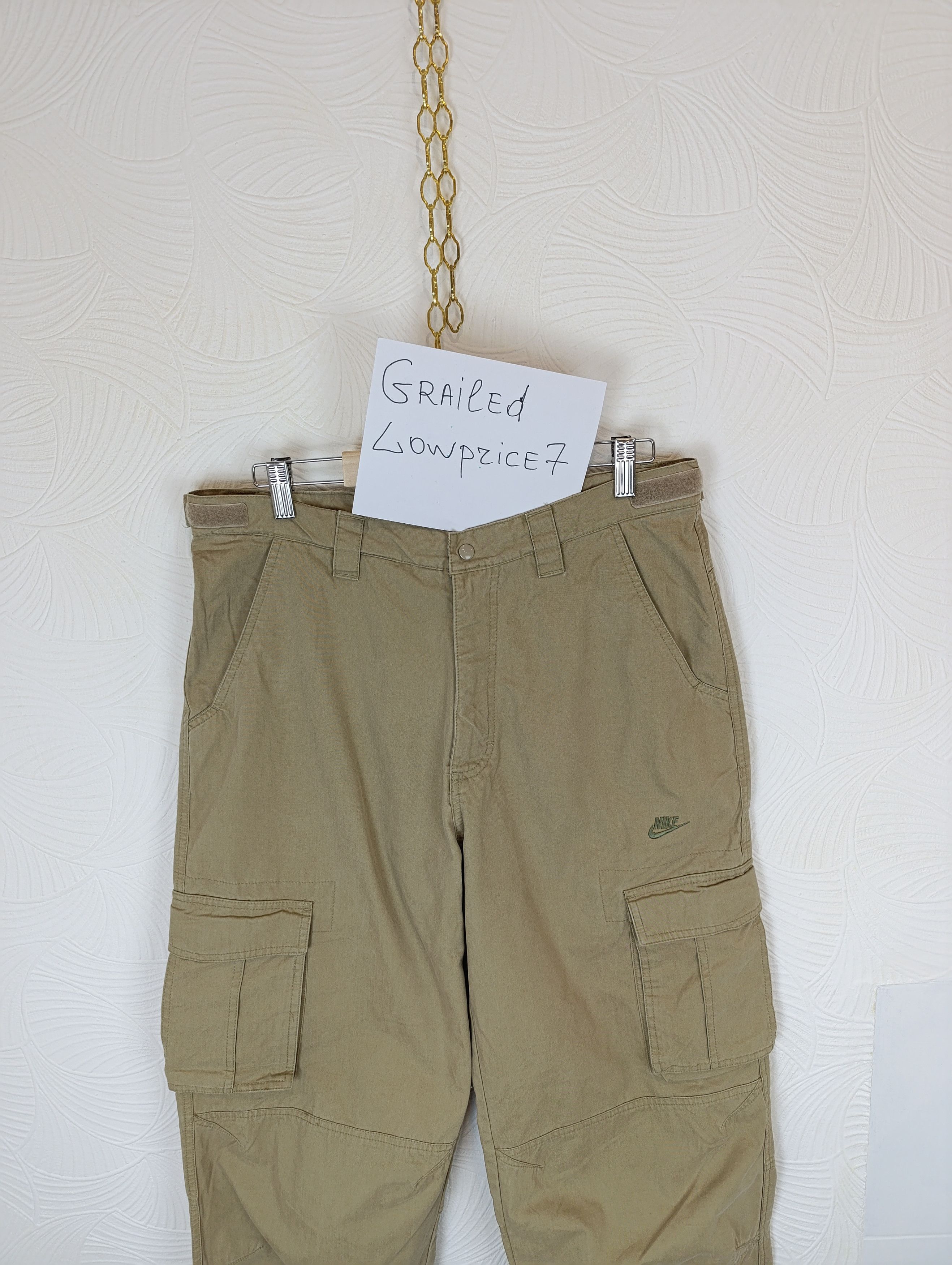 Nike × Vintage Y2K NIKE VINTAGE CARGO PANTS STREETWEAR JAPANESE STYLE Size US 32 / EU 48 - 4 Thumbnail