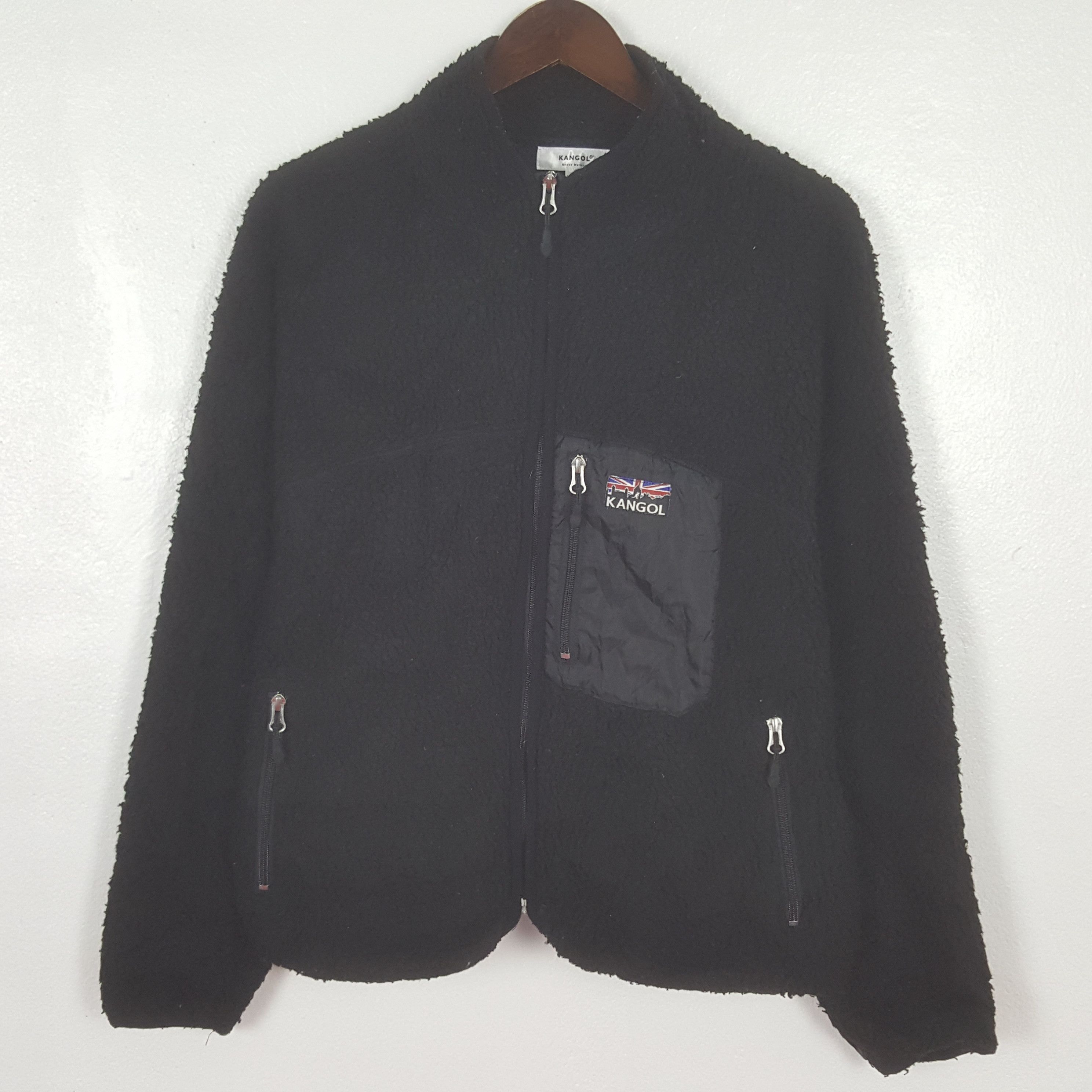 Kangol Vintage Kangol Fleece Single Pocket Zipper Sweatshirt Size US M / EU 48-50 / 2 - 1 Thumbnail