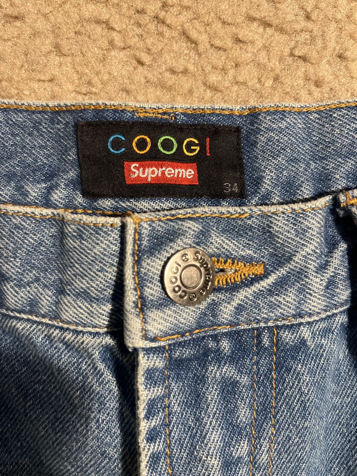 Coogi × Supreme Supreme x Coogi blue jeans sz 34 Size US 34 / EU 50 - 4 Thumbnail