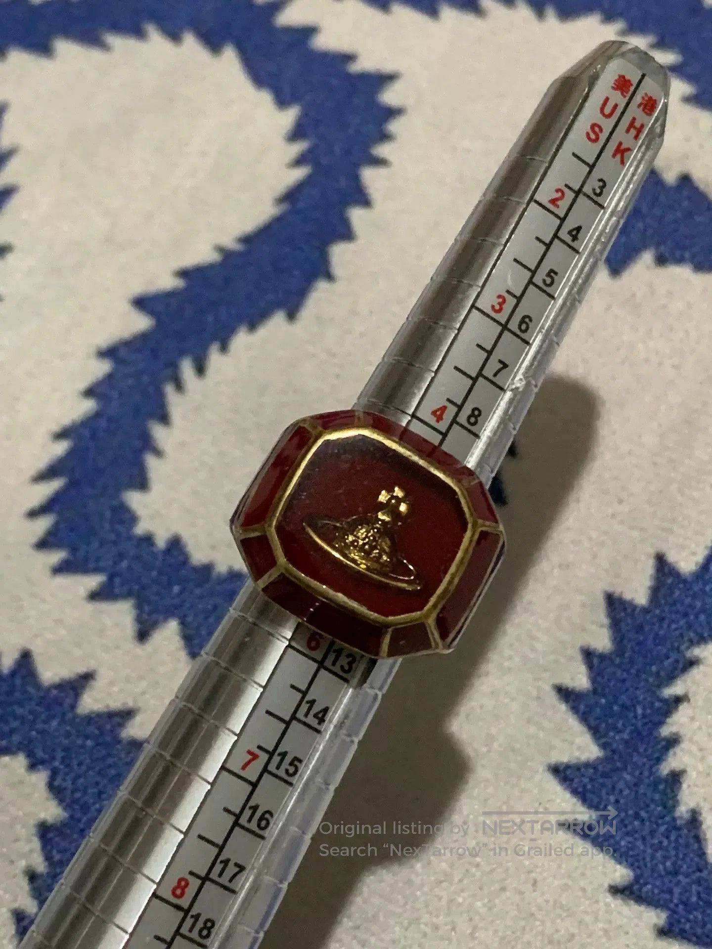 Vivienne Westwood vivienne westwood rare red enamel ring. Size ONE SIZE - 1 Thumbnail