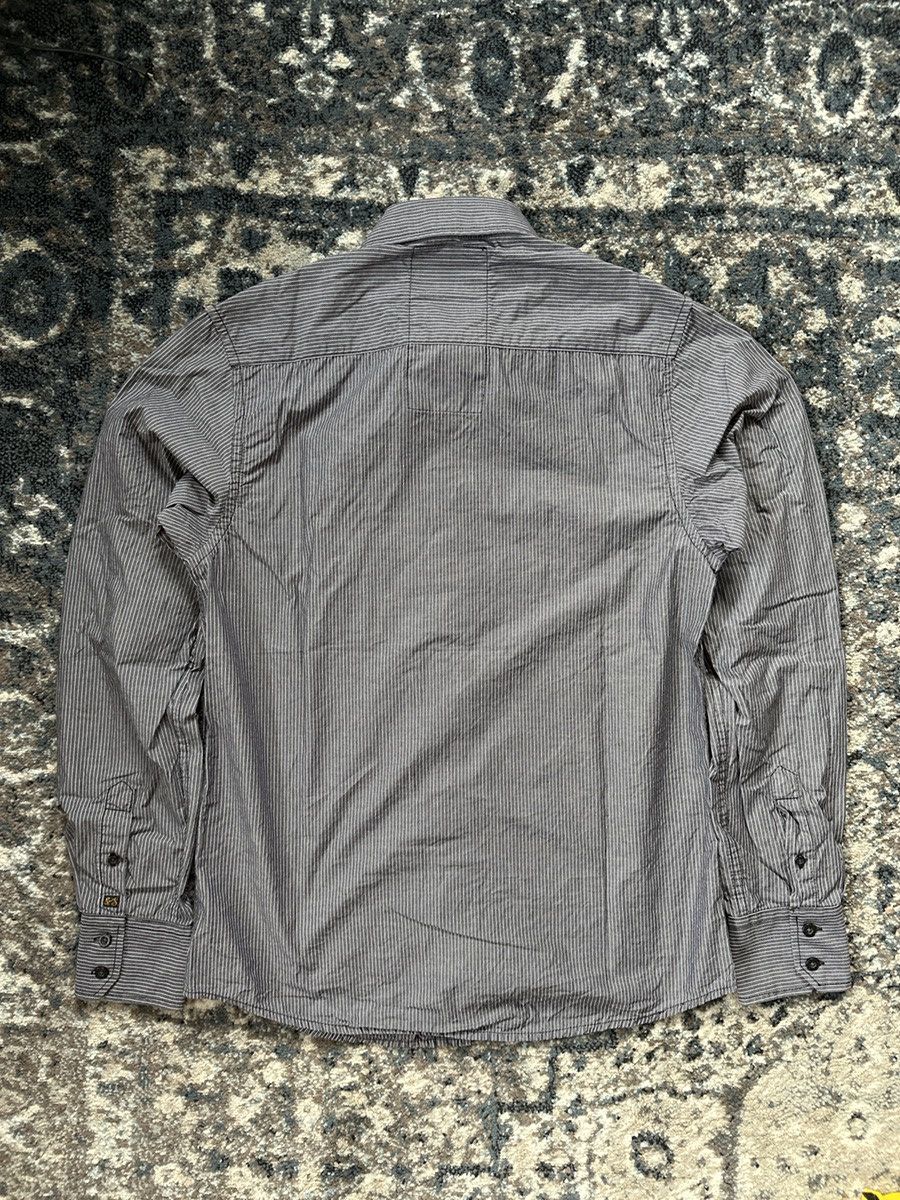 Scotch & Soda Scotch & Soda Grey Strip Button-Down Long-Sleeve Size Medium Size US M / EU 48-50 / 2 - 2 Thumbnail