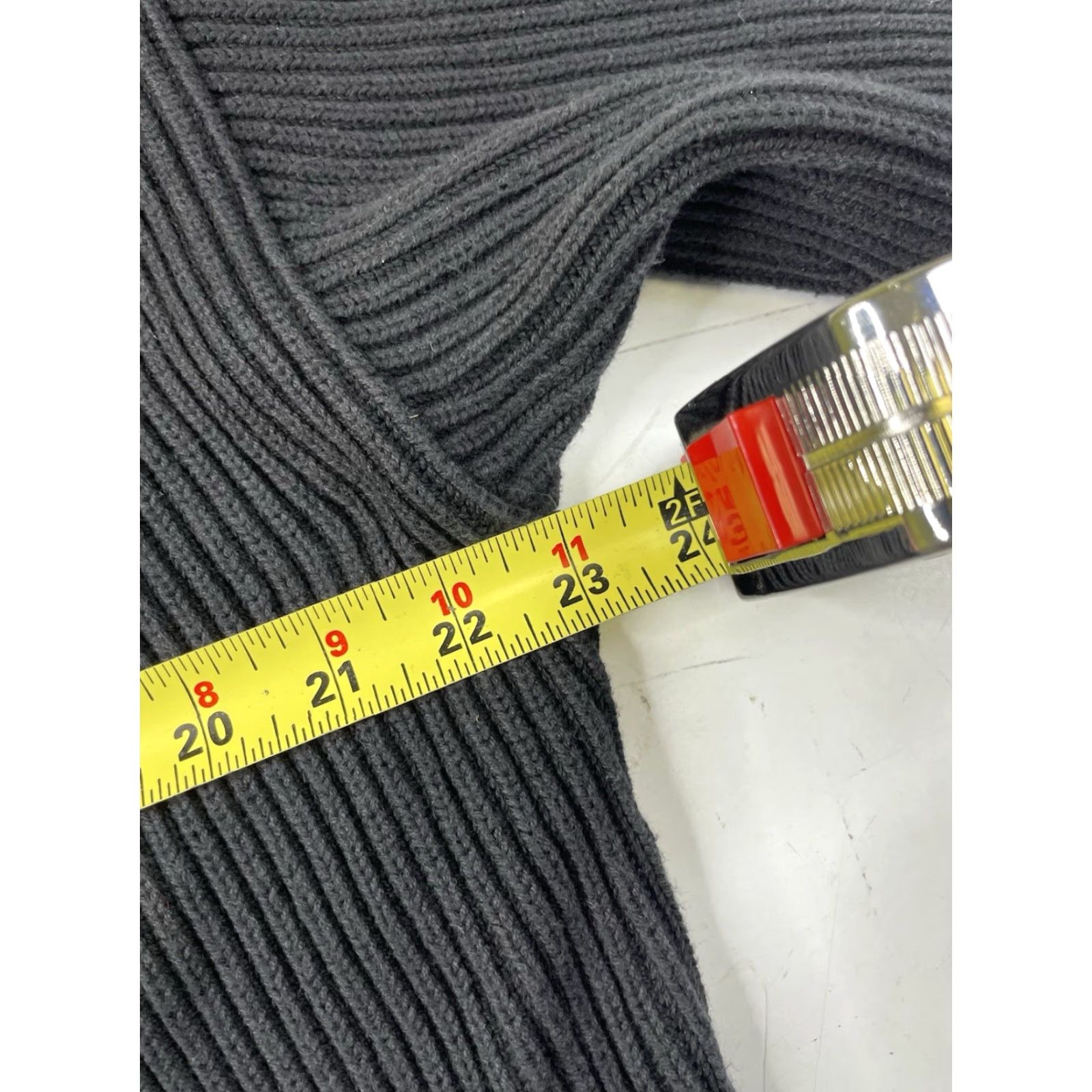 Quince Quince Cardigan Sweater Womens M Black Organic Cotton Ribbed Open Front Pockets V-Neck Dolman Sleeve All Seasons Knit Regular 100% Cotton Size M / US 6-8 / IT 42-44 - 8 Thumbnail
