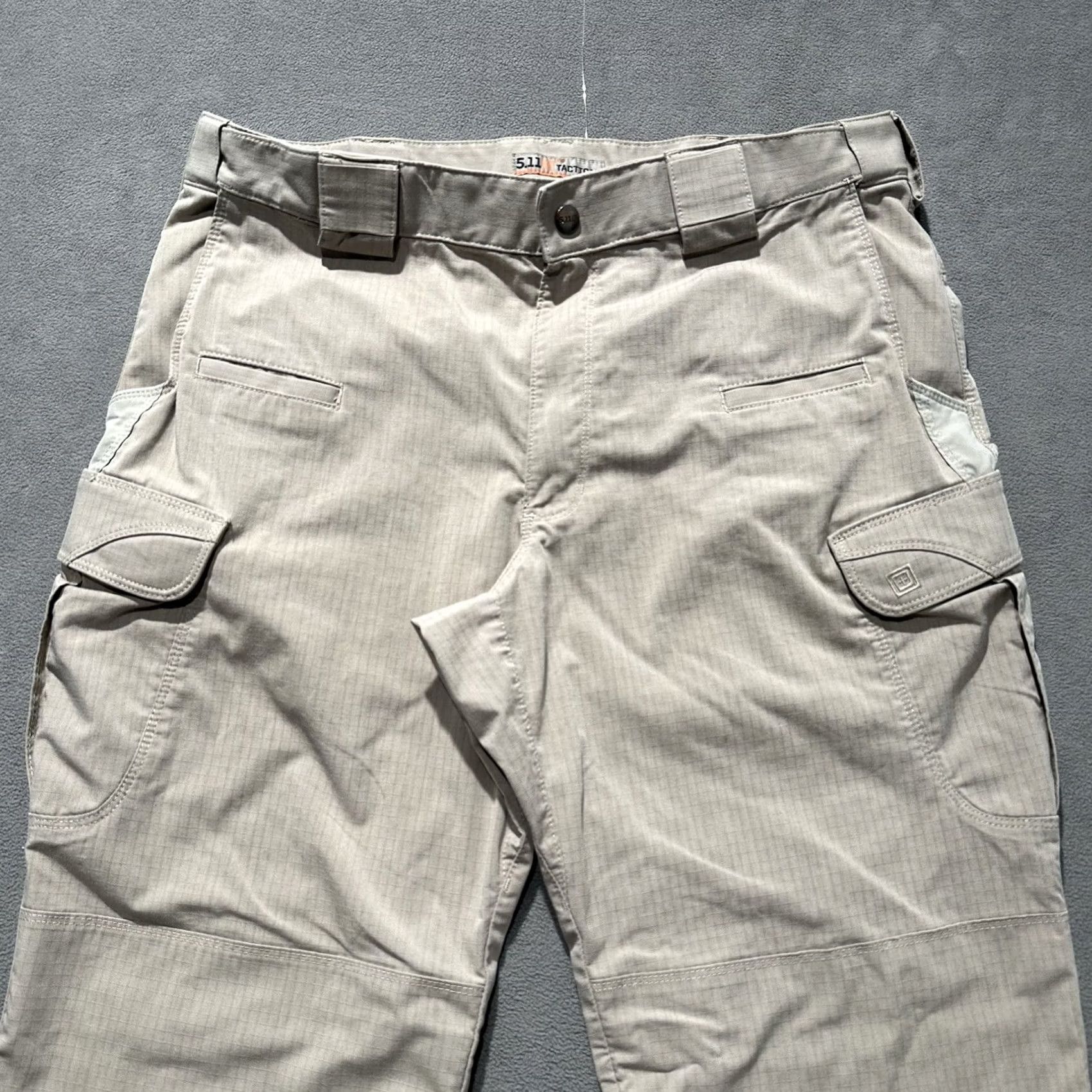 Vintage 5.11 Tactical Stryke Pants Mens 38x34 Beige Ripstop Cargo Workwear EUC Size US 38 / EU 54 - 3 Thumbnail