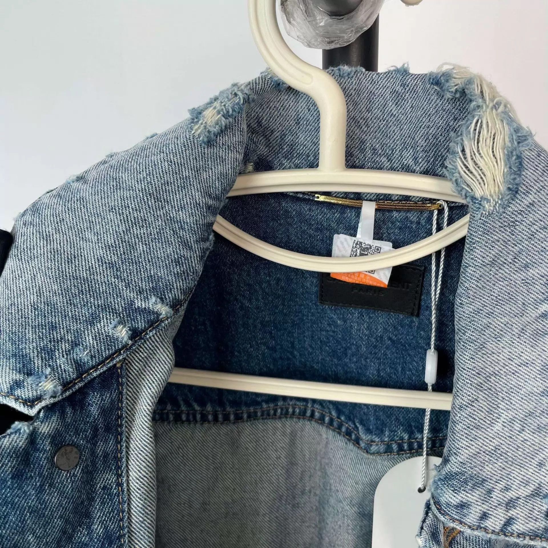 Saint Laurent Paris YSL Blue Denim Jacket S Size S / US 4 / IT 40 - 4 Thumbnail