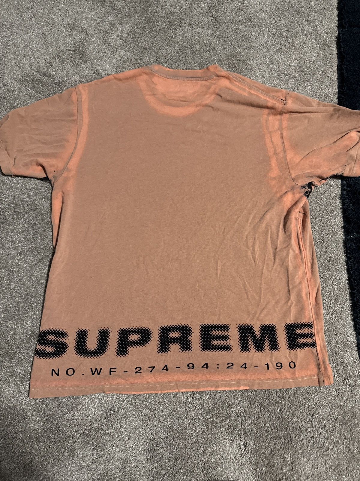 Supreme Supreme Peach/Orange with Black Inking Tee Large Size US L / EU 52-54 / 3 - 1 Thumbnail