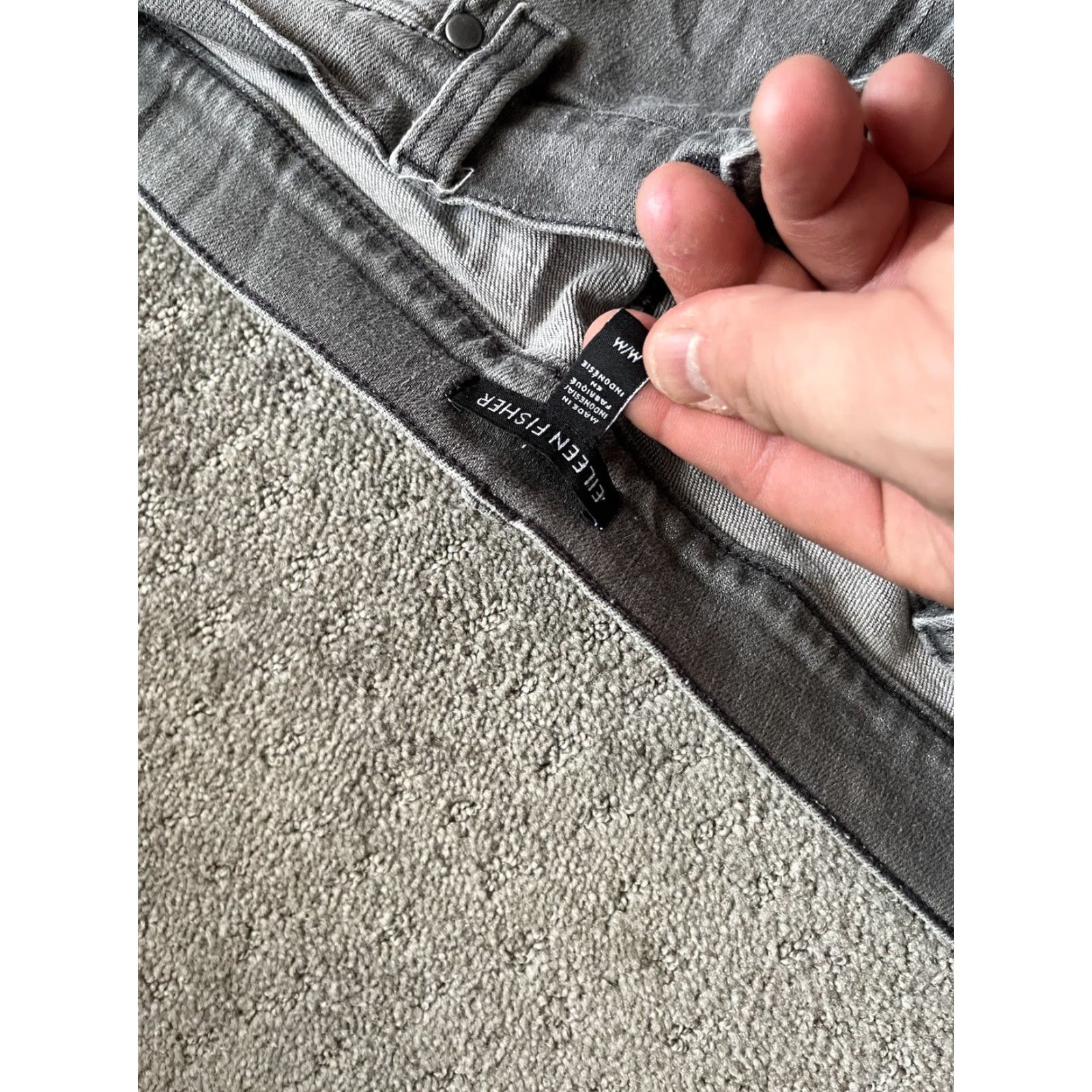 Eileen Fisher Eileen Fisher Jeans Women’s Medium Organic Skinny Mid Rise Denim Stretch Gray Size 32" / US 10 / IT 46 - 5 Thumbnail