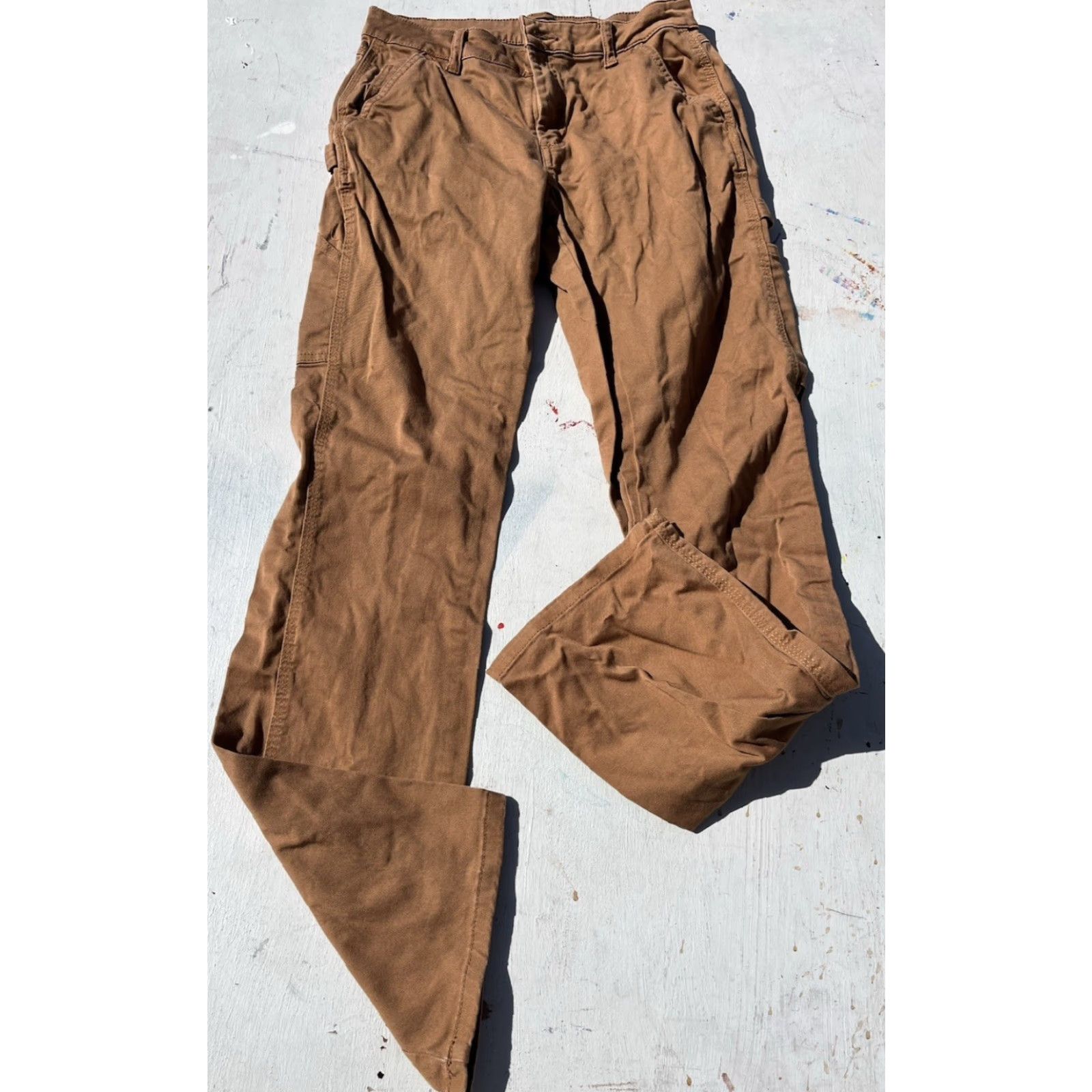 Dickies Dickies Women's Pants Beige Solid 25R Workwear Carpenter Street Skate Size 42" / US 20 - 6 Thumbnail