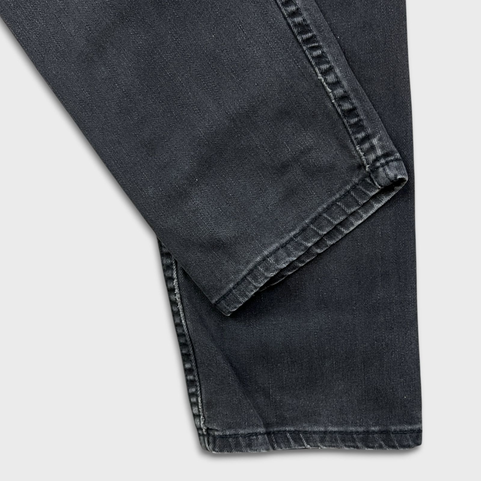 Levi's × Vintage Levi's 502 Jeans 32x32 Black Regular Taper Fit Faded Denim Size US 32 / EU 48 - 10 Thumbnail