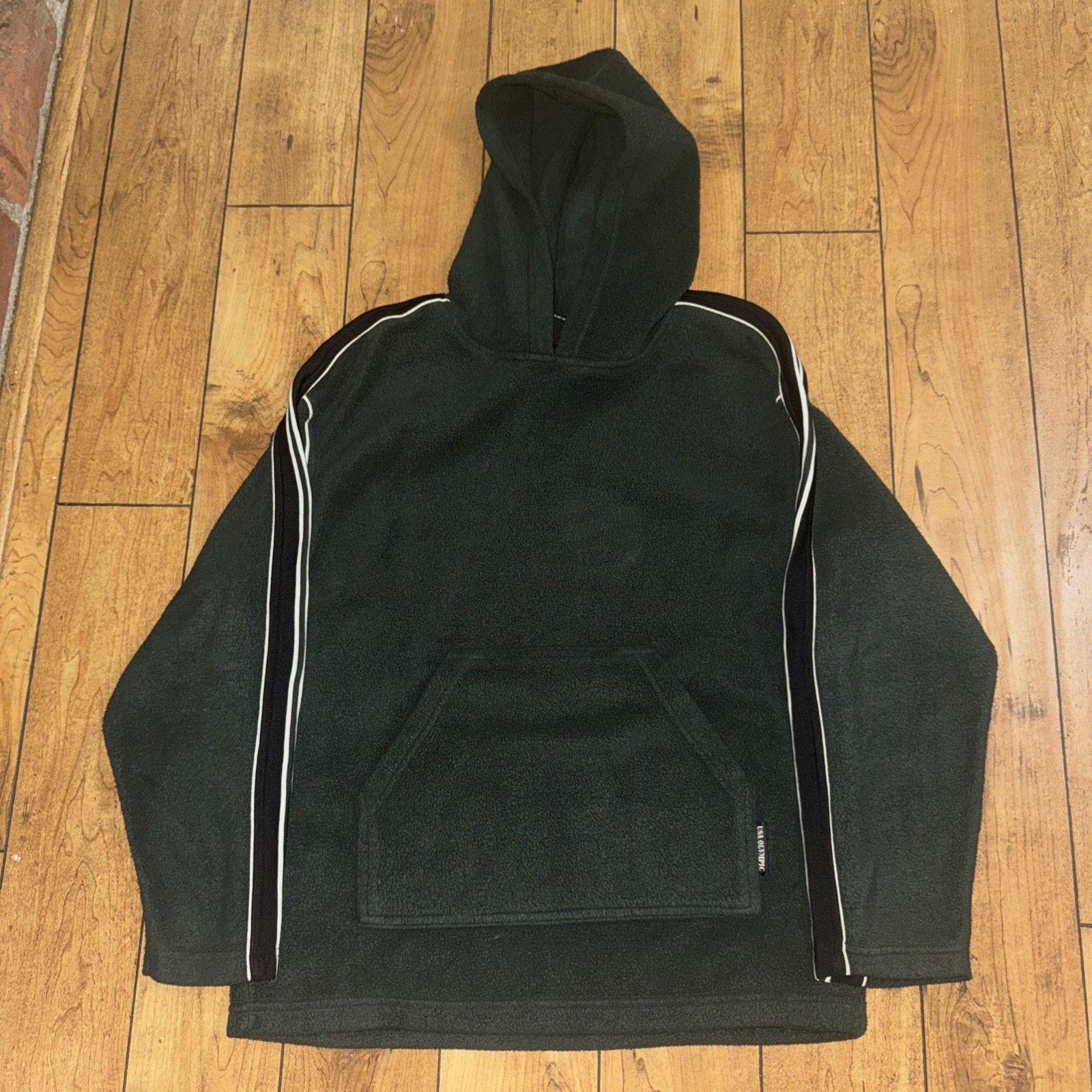 Vintage Vintage USA Olympic Fleece Pull Over Hoodie Green 20x25 Size US S / EU 44-46 / 1 - 1 Thumbnail