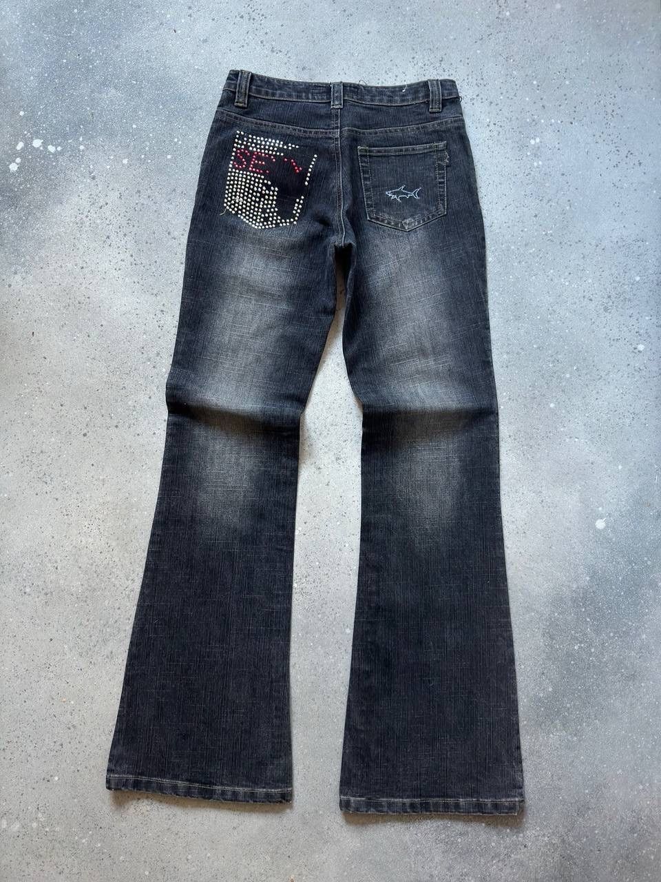 Hysteric Glamour × Japanese Brand Paul & Shark Vintage Dark Washed Flared Jeans (Cobain Style) Size US 28 / EU 44 - 7 Thumbnail