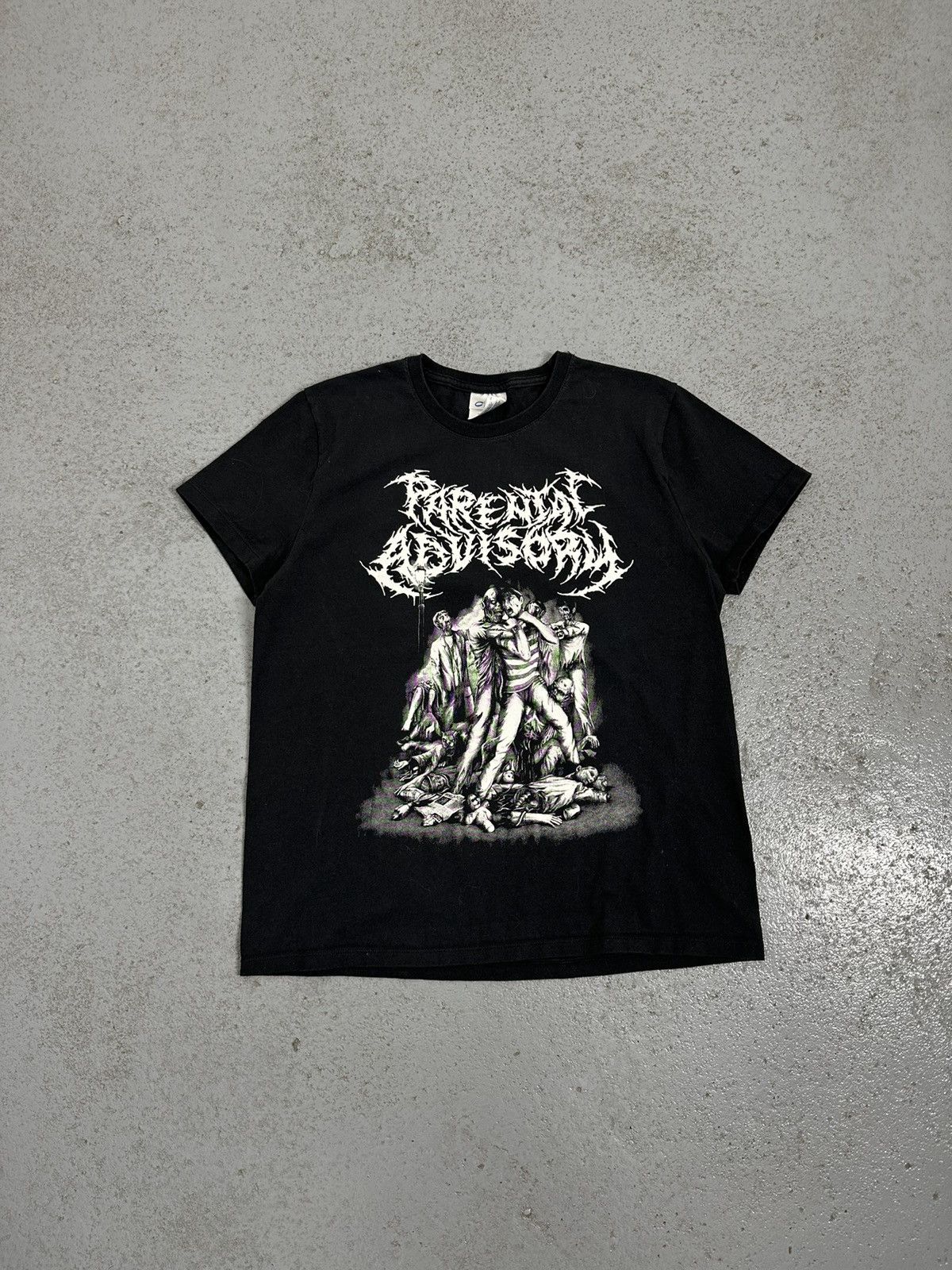 Band Tees Parental Advisory Brutal Death Metal Support Cannibalism Size M / US 6-8 / IT 42-44 - 1 Thumbnail