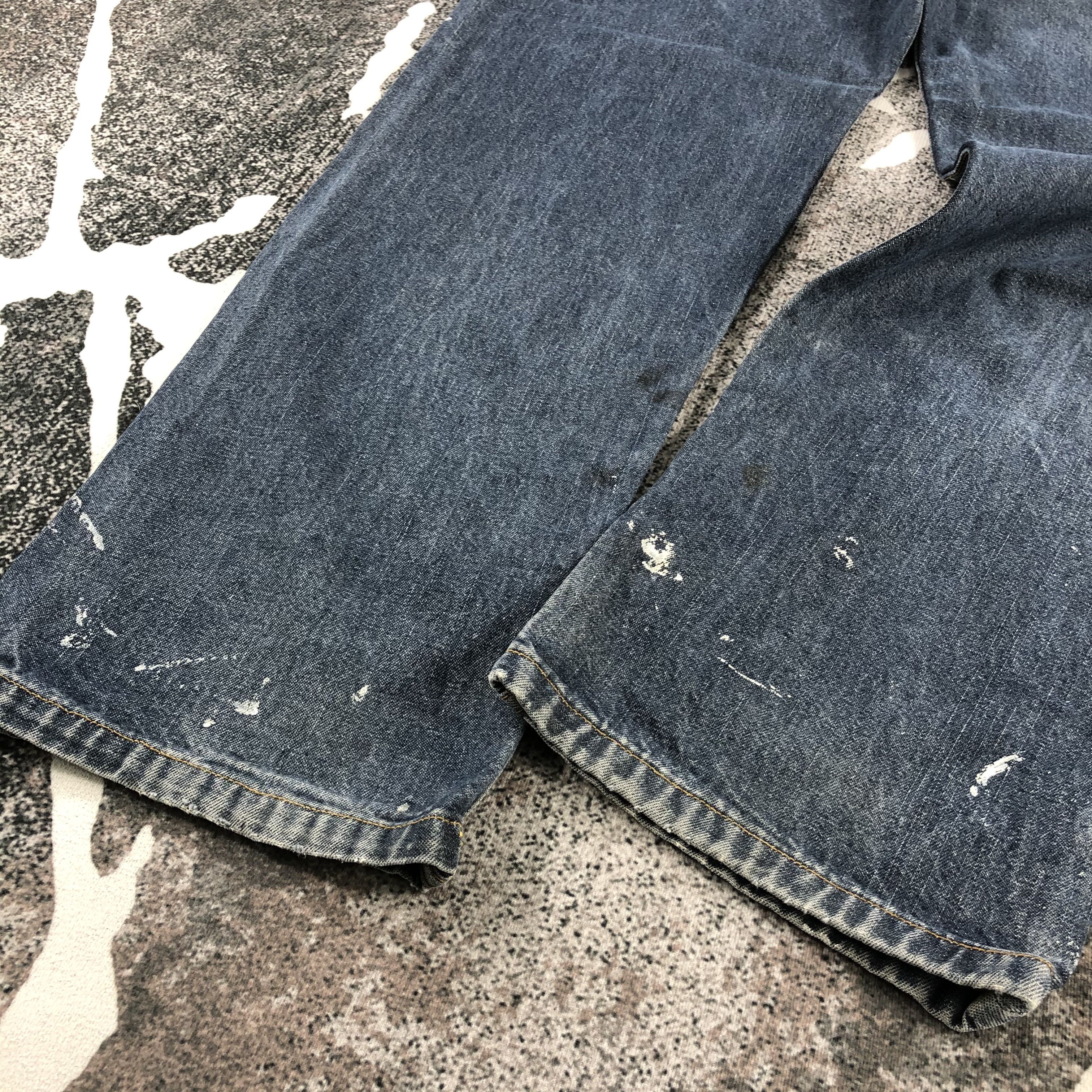 Levi's Vintage Levis 501 Jeans Painted Denim KJ1032 Size US 34 / EU 50 - 6 Thumbnail