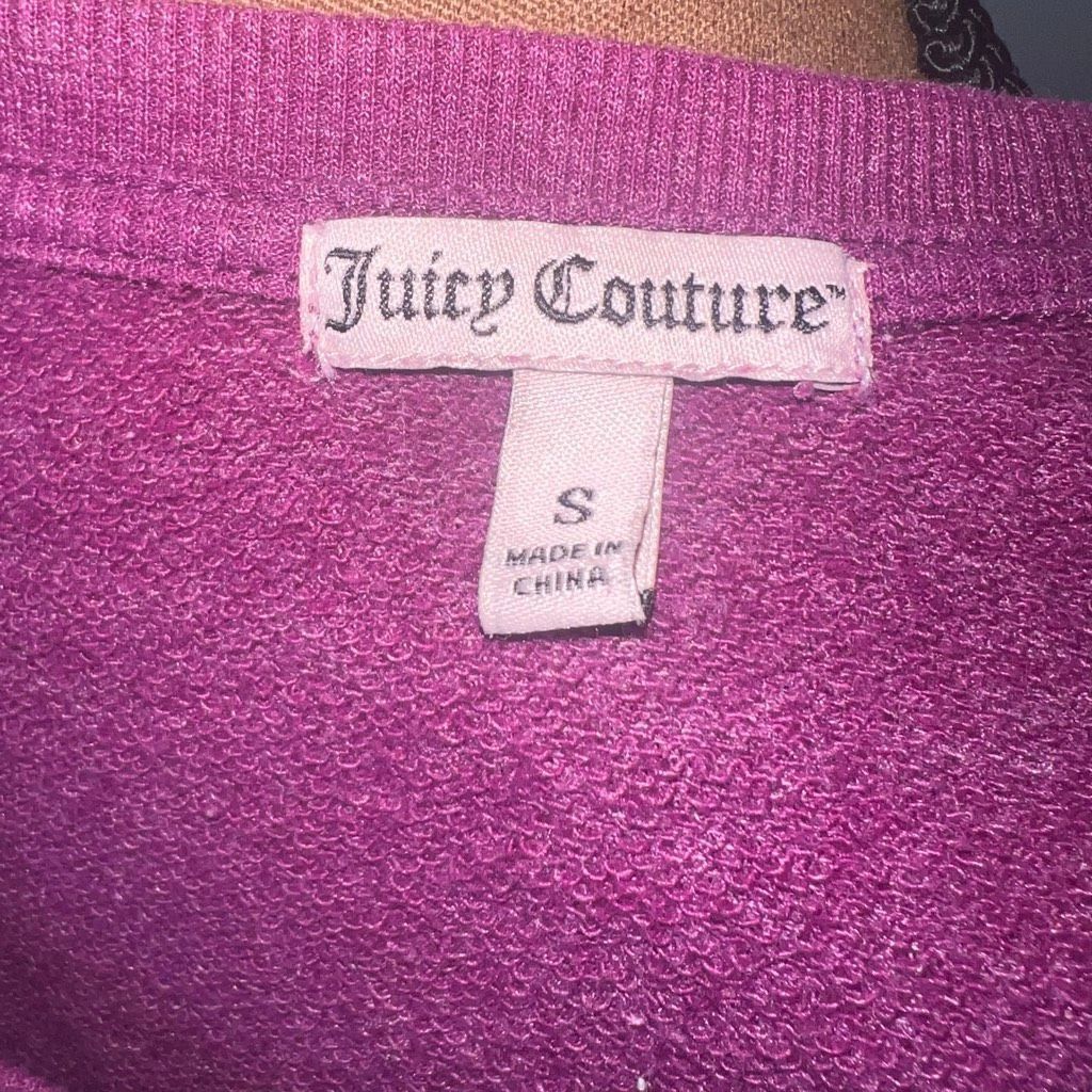 Juicy Couture Juicy Couture Magenta 3/4 Dolman Sleeve Sweatshirt Lace Up B Size S / US 4 / IT 40 - 7 Thumbnail