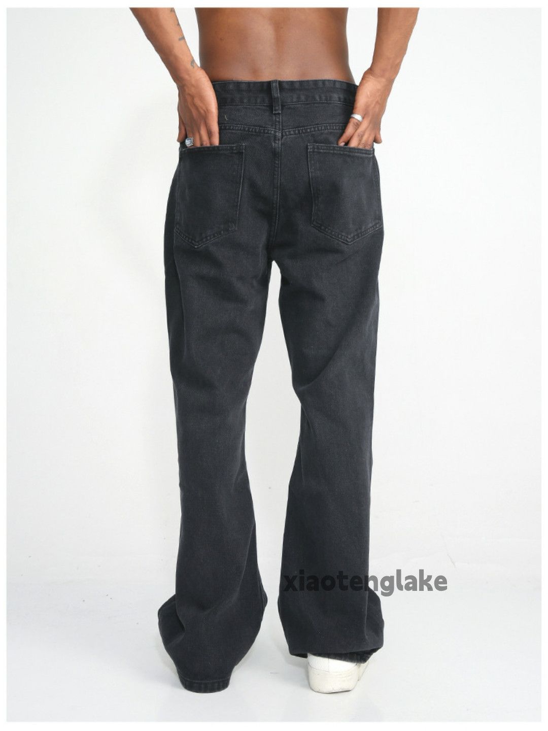 Jean × Vintage washed faded punk grunge bootcut flared yuppie jeans Size US 32 / EU 48 - 8 Thumbnail