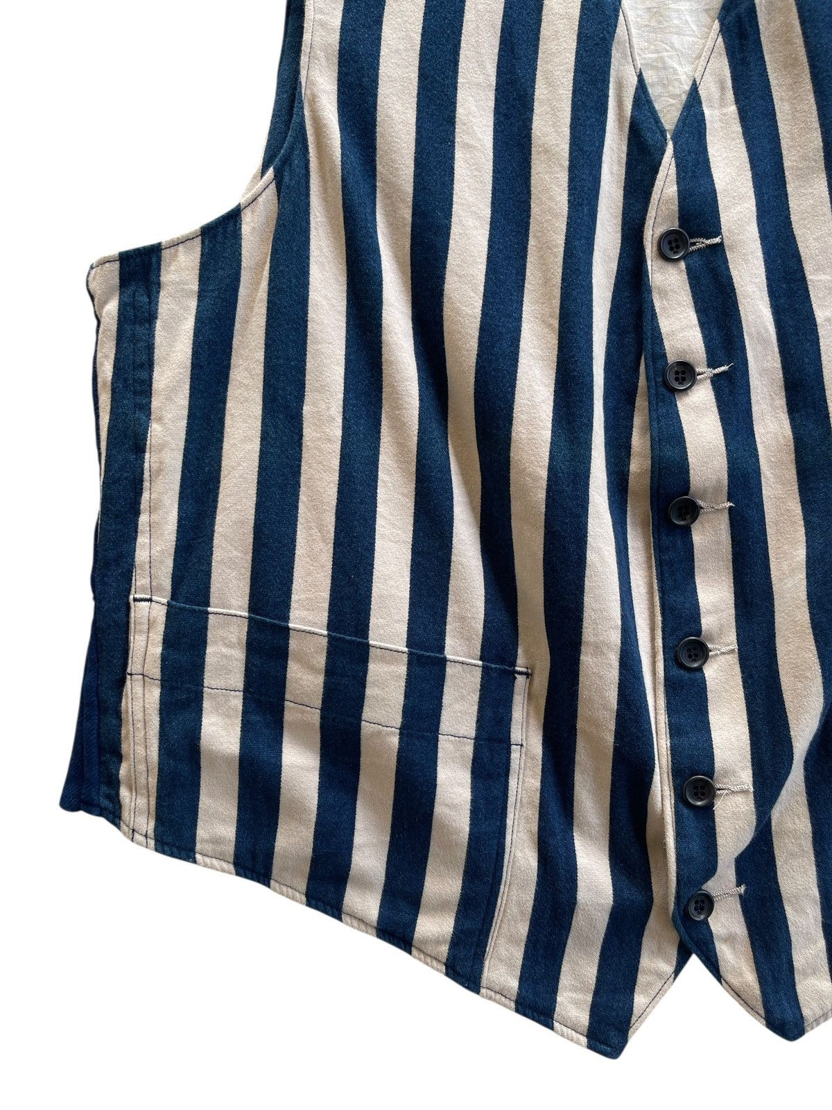 45rpm 45rpm Stripe Indigo Vest Kapital Japan Size US M / EU 48-50 / 2 - 7 Thumbnail